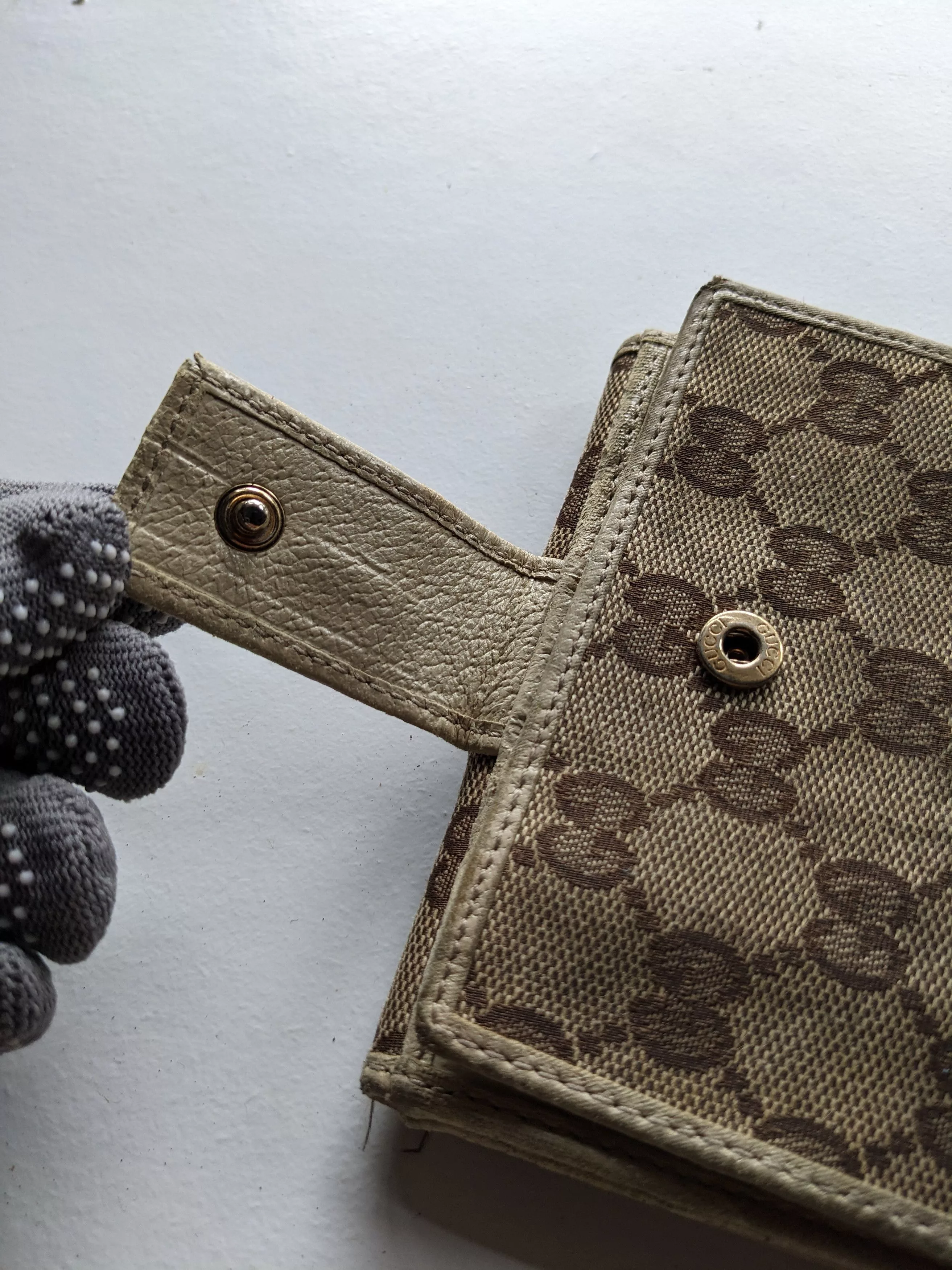 Gucci Other Vintage Gucci monogram wallet White