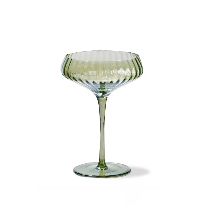 Chelsea Iridscent Optic Coupe Glass
