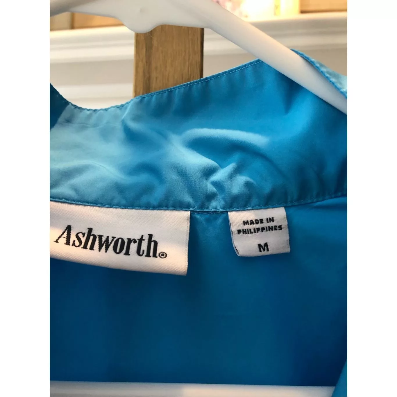 Ashworth Coats Ashworth Women’s Blue Zip Up Lightweight Windbreaker Jacket