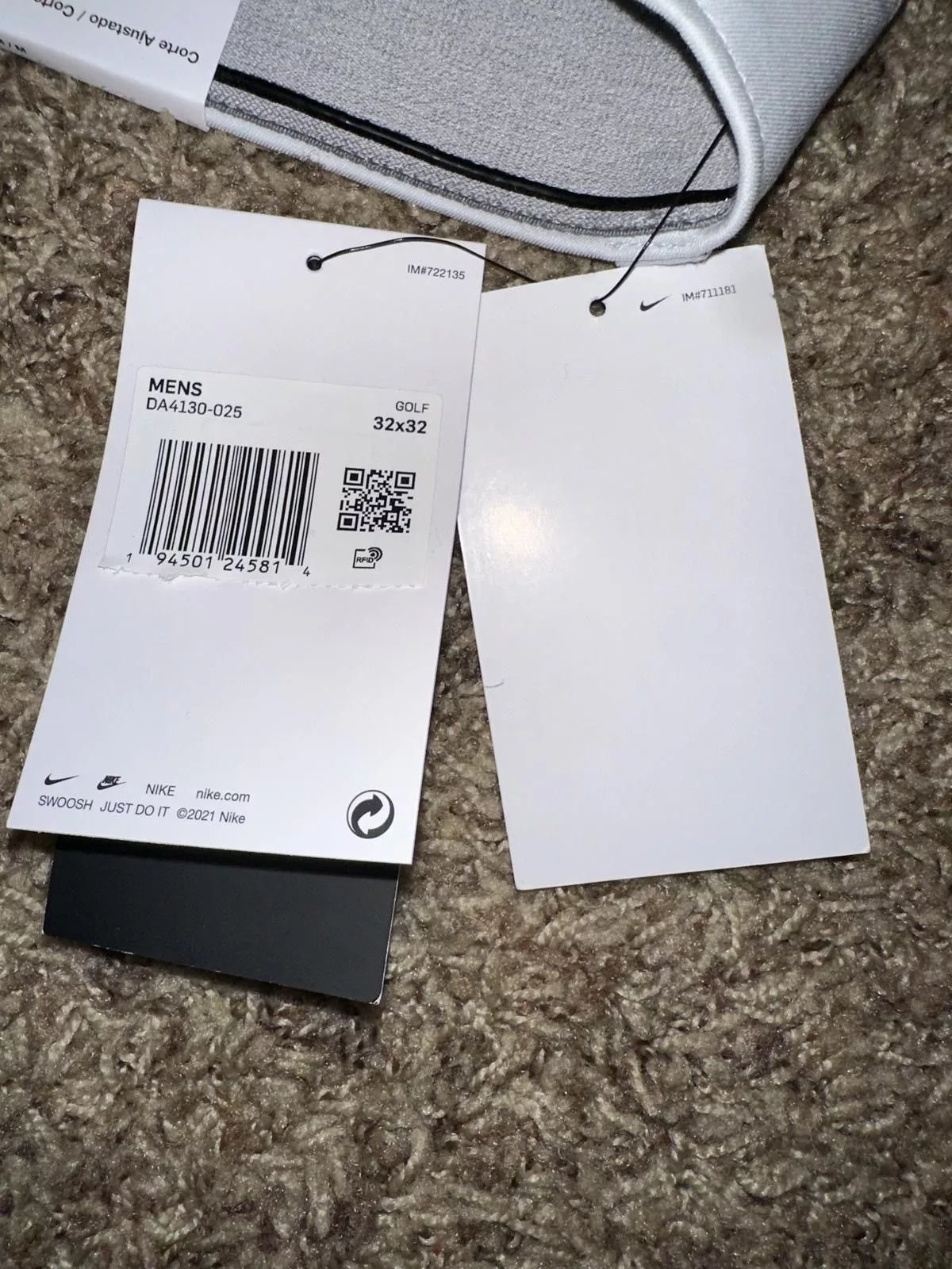 Nike Denim Nike Men's Flex UV Chino Golf White Pants