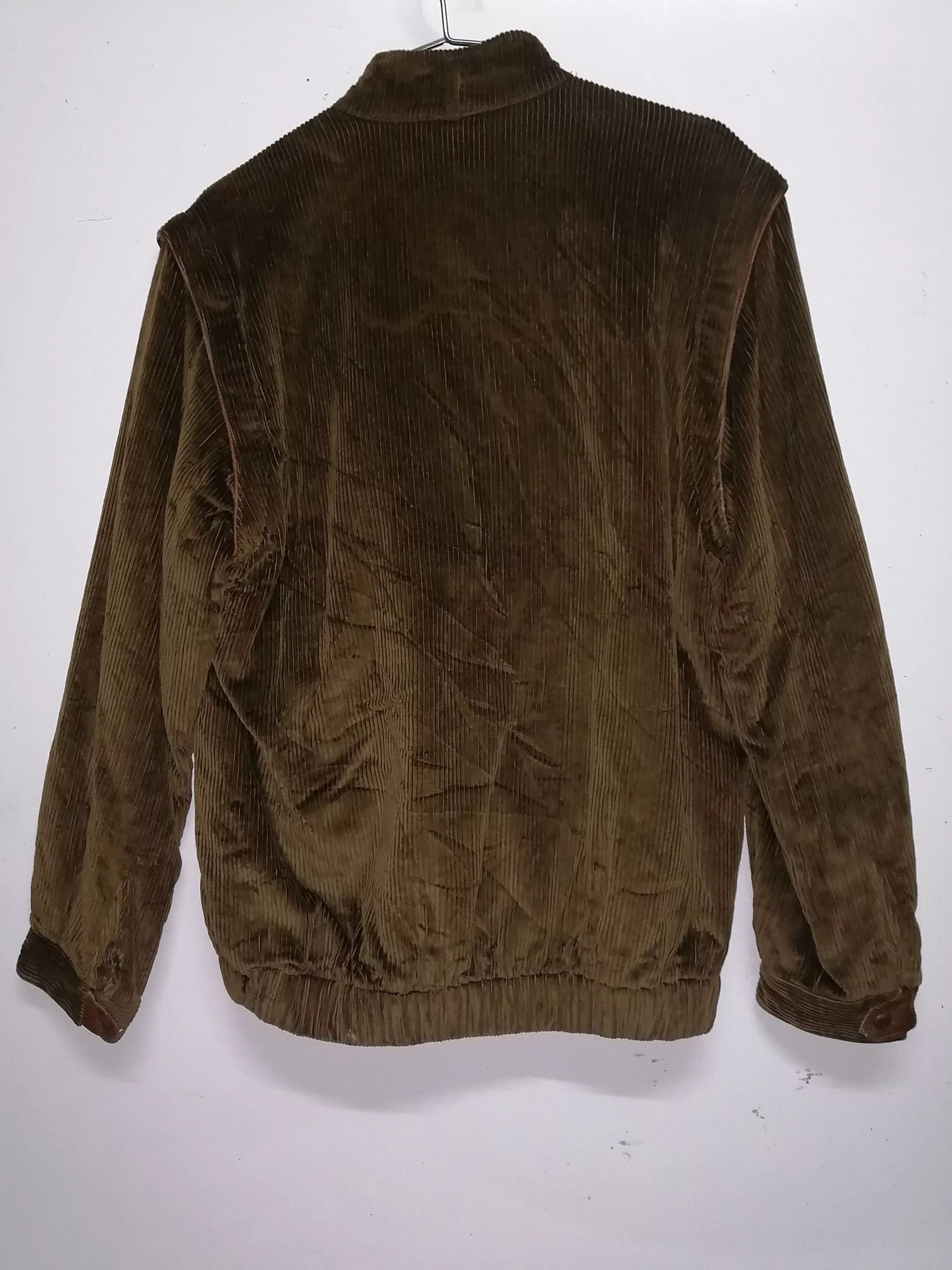 Designer Light Jackets Designer Egon Von Furstenberg Corduroy Jacket & Vest Combine Brown Vintage