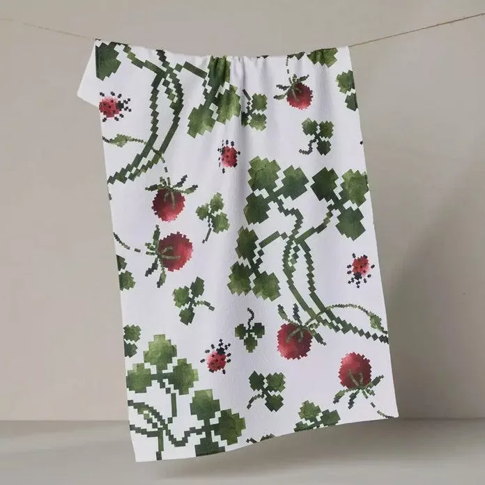 Ladybug Fields Tea Towel