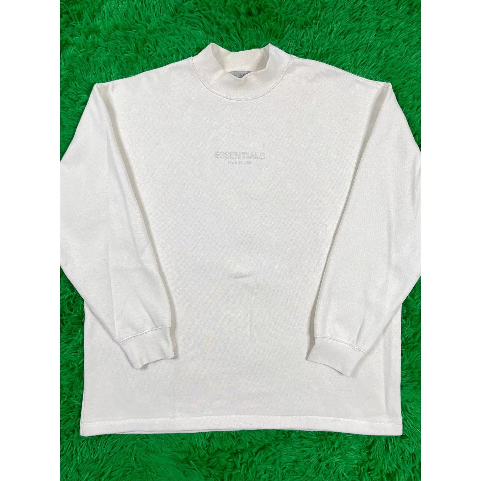 Essentials Sweaters Knitwear Essentials Crewneck Cream Small Used White