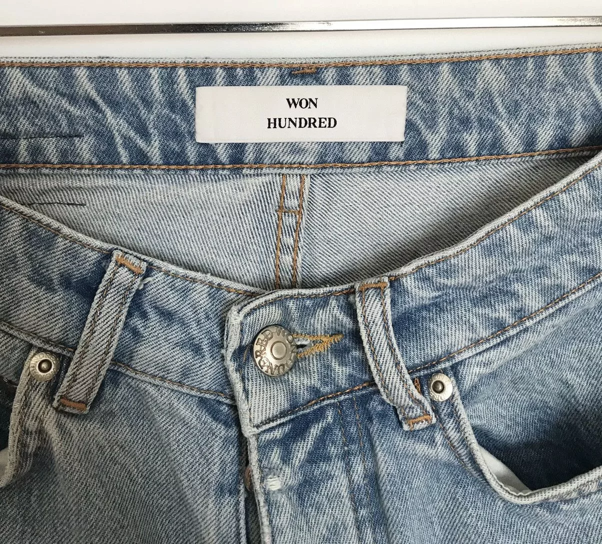 Won Hundred Pants Won Hundred Pearl Jeans Distressed Blue Streetwear