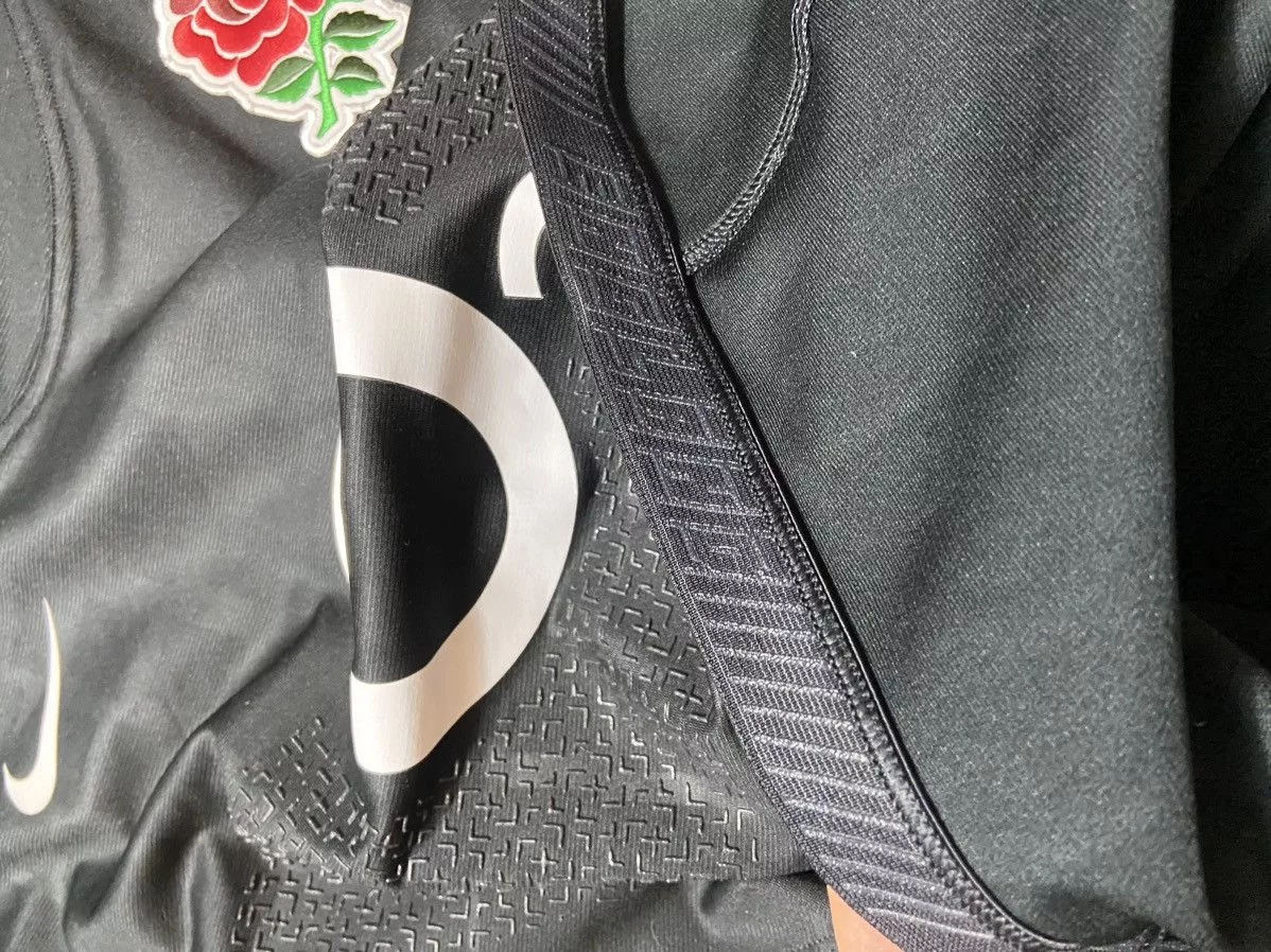 Nike Jerseys Nike × Vintage NIKE REGBY ENGLAND PLAYER ISSUE MATCH PLAYER VERSION JERSEY Black