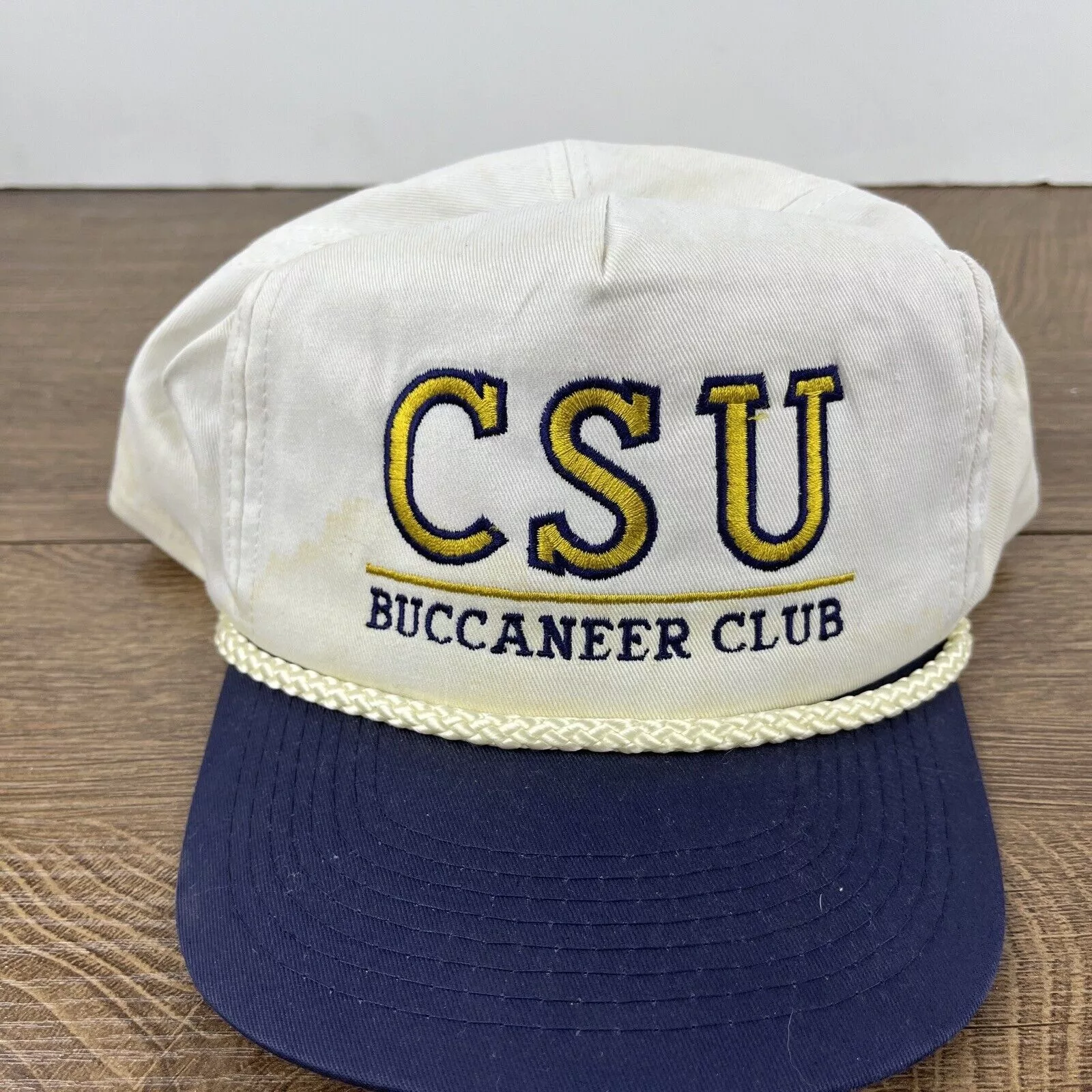 Other Hats Other CSU Buccaneer Club Hat CSU White Hat Adjustable Snapback Adu