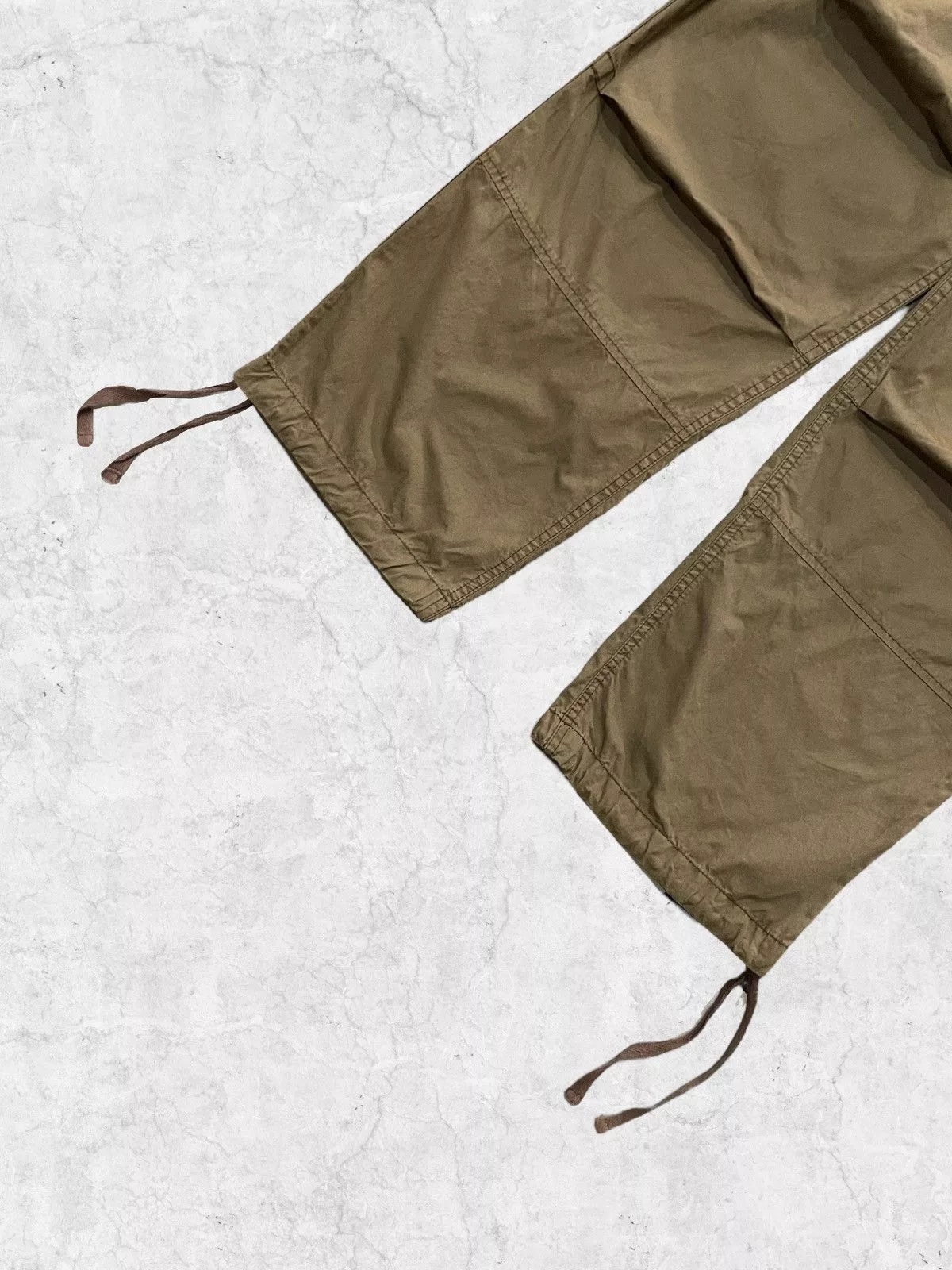 Japanese Brand Casual Pants Japanese Brand × Takeo Kikuchi × Vintage Takeo Kikuchi Japan Multi Pocket Cargo Pants With Belt Green