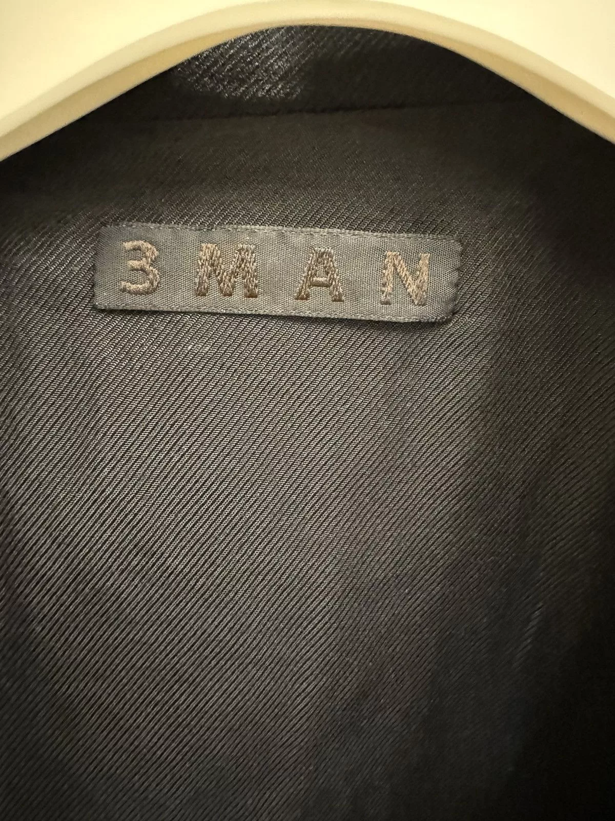 3MAN Light Jackets 3MAN Black wool riding blouson jacket