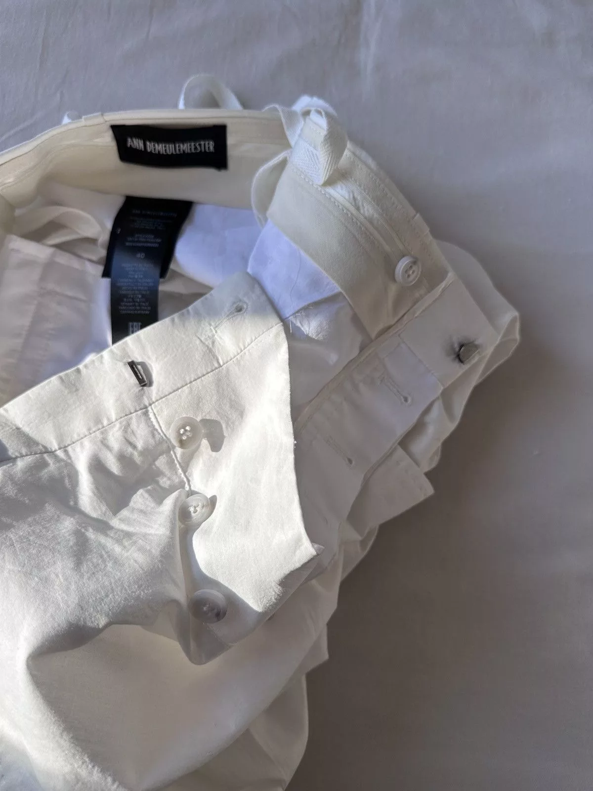 Ann Demeulemeester Casual Pants Ann Demeulemeester Leon Pants White