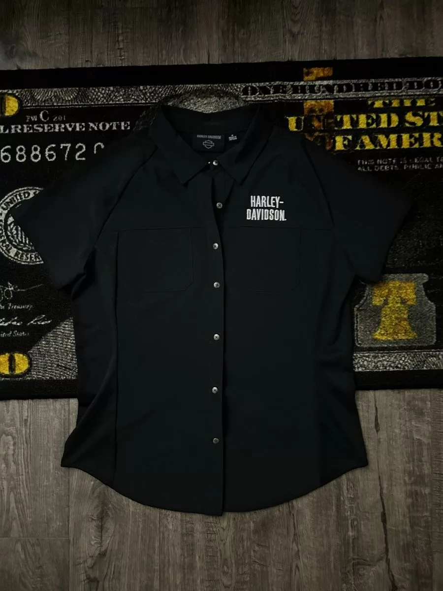 Harley Davidson Shirts Button Ups Harley Davidson Top Black