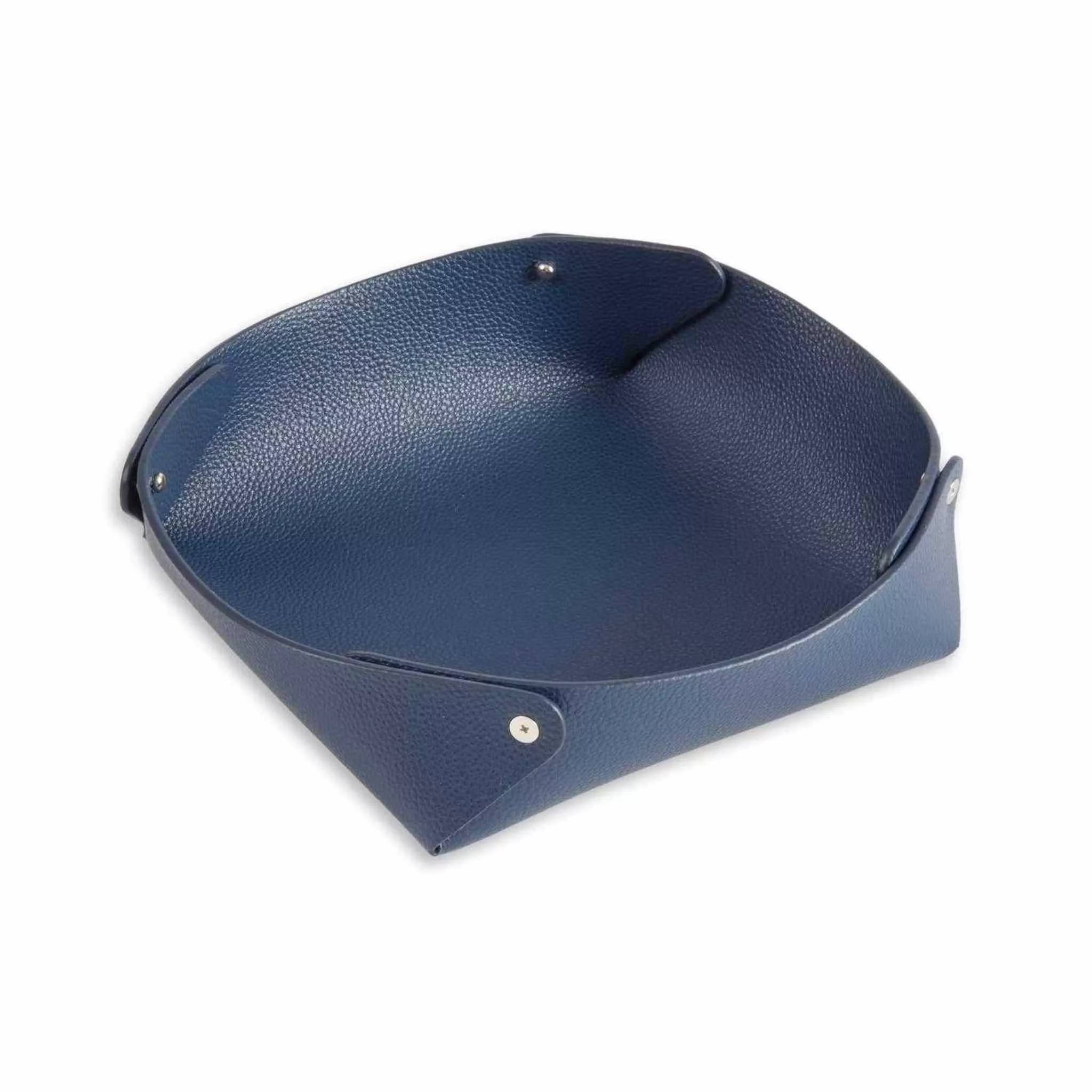 Luxe Leather Valet Tray – Pebbled Finish - Curated Home Decor
