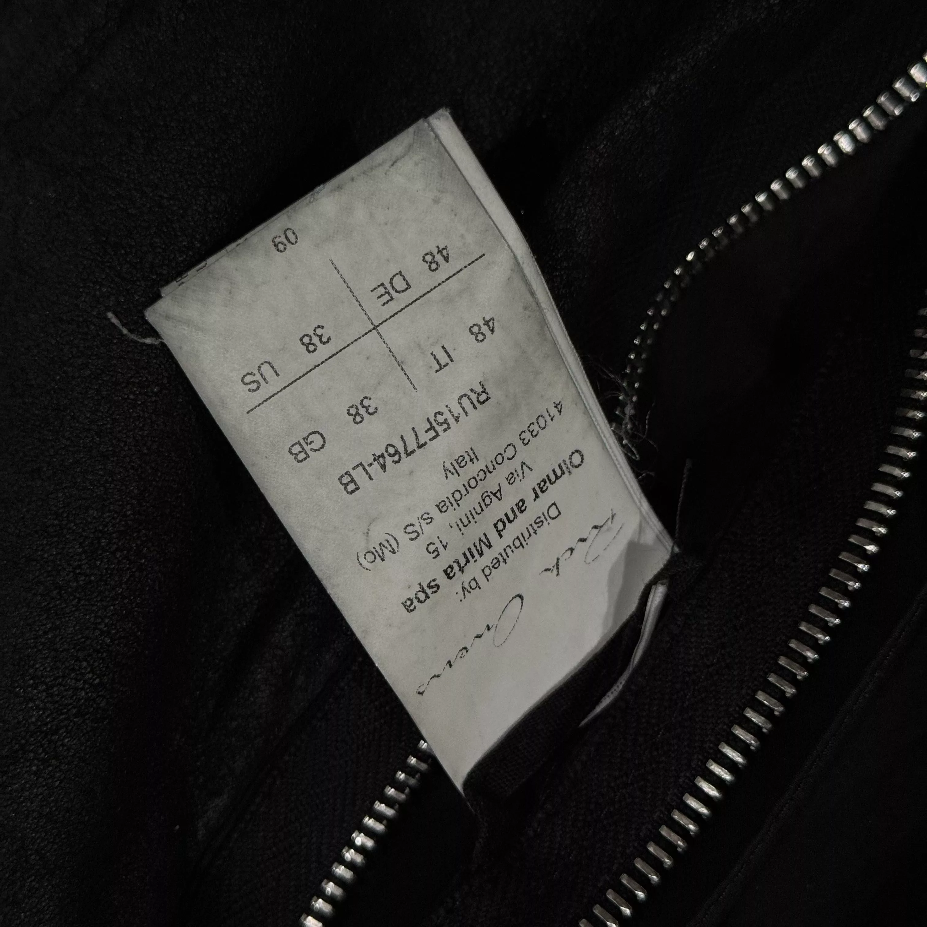 Rick Owens Leather Jackets Rick Owens Stooges Blistered leather jacket Black