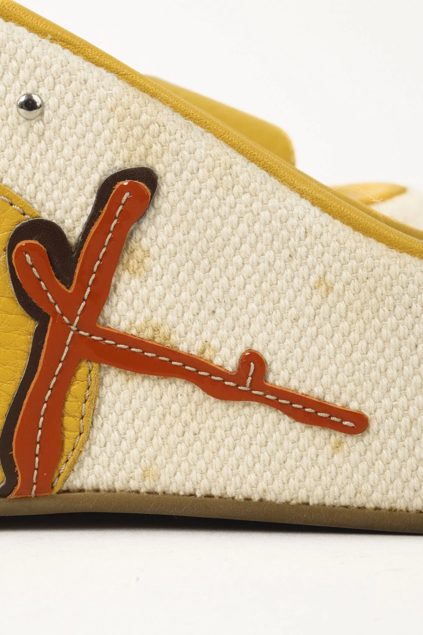 Prada Sandals Prada Yellow Platform Beach Theme Espadrille Sandals