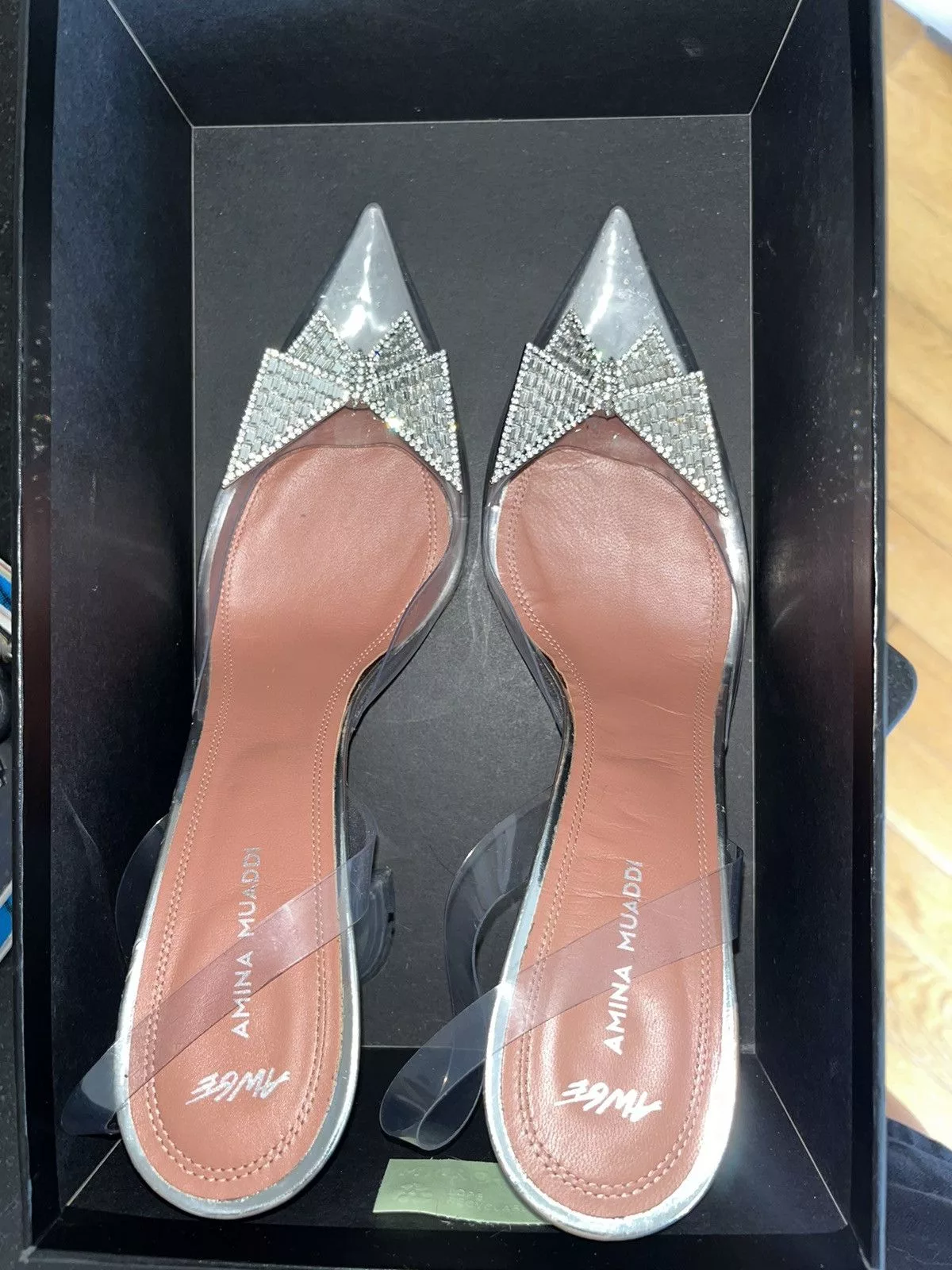 Amina Muaddi Heels Amina Muaddi Clear heels White
