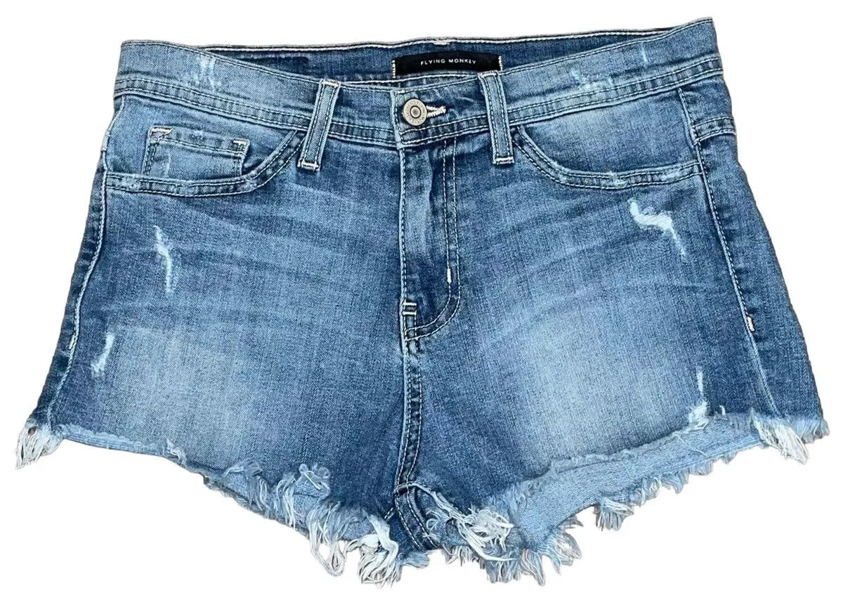 Other Shorts Other Flying Monkey Denim Cutoff Shorts Blue