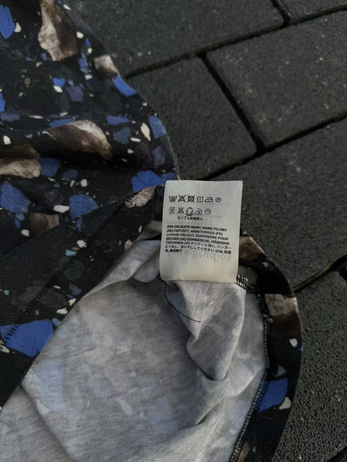 Acne Studios Short Sleeve T Shirts Acne Studios × Designer Acne Studios Standard Print AW14 Cotton T-Shirt Multi Luxury