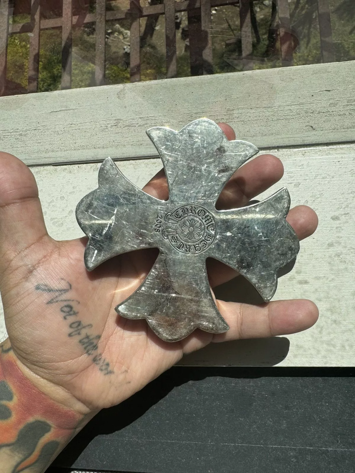 Chrome Hearts Miscellaneous Chrome Hearts Silver Plus Paperweight