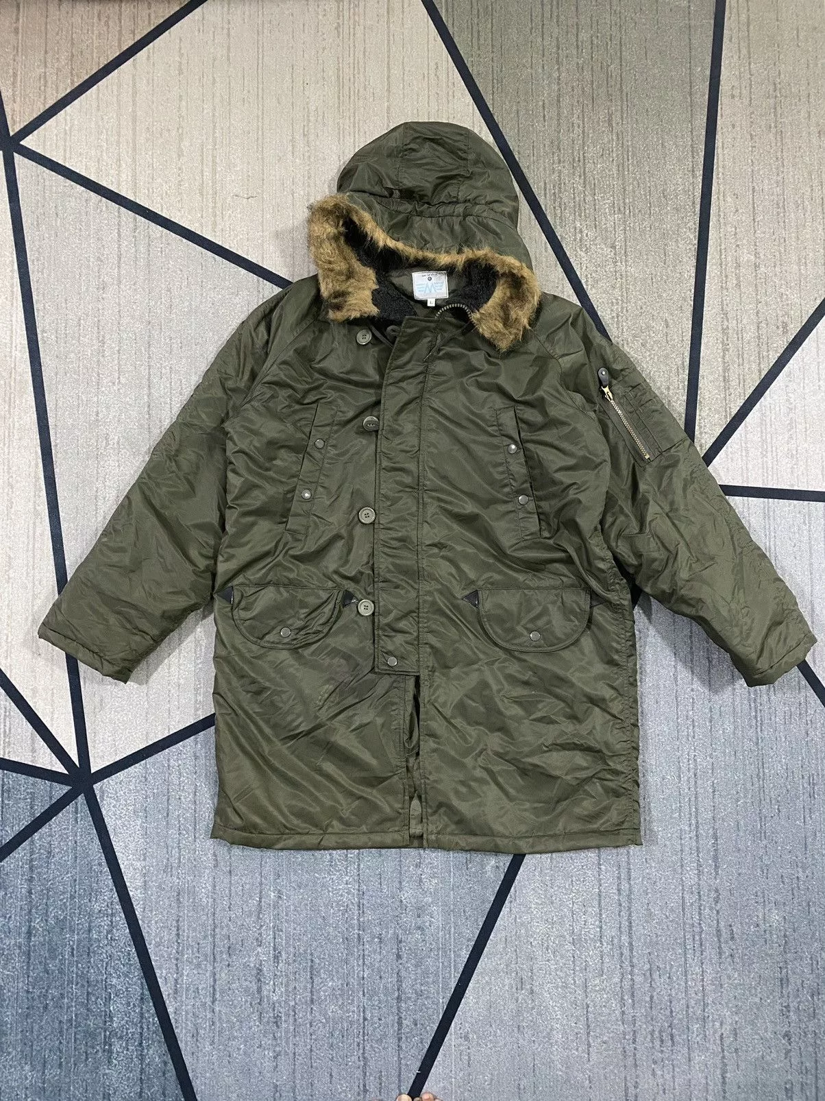 Other Parkas Other Us Army Air Forces Type B-9 Flight Down Parka Large Green Vintage
