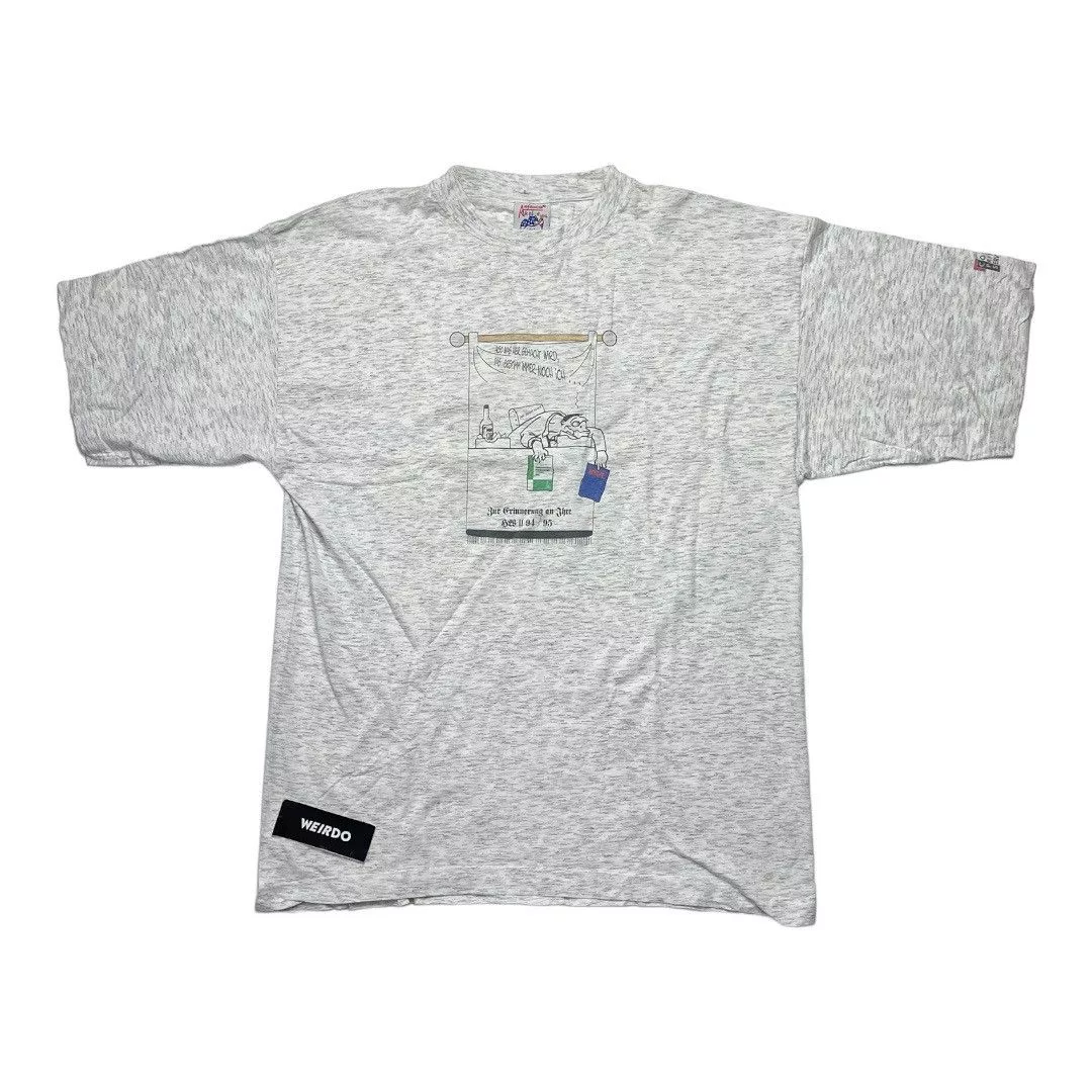 Vintage Short Sleeve T Shirts Vintage 90s tee Gray