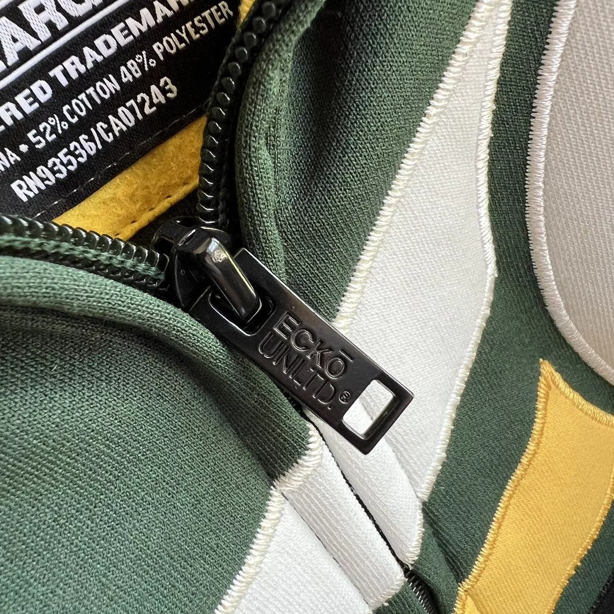 Ecko Unltd. Light Jackets Ecko Unltd. × Vintage Y2K Ecko Unltd Striped Zip Jacket Green Streetwear