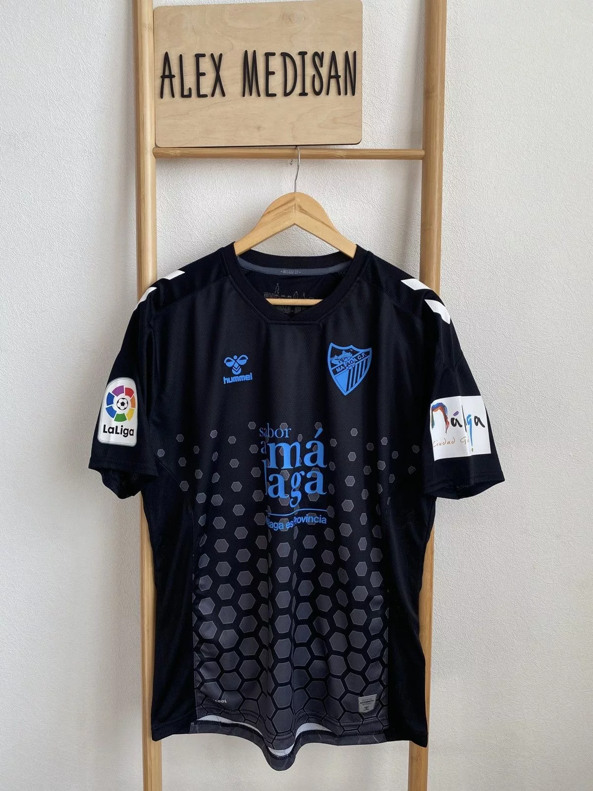 Hummel Jerseys Hummel CF MALAGA SOCCER JERSEY Black