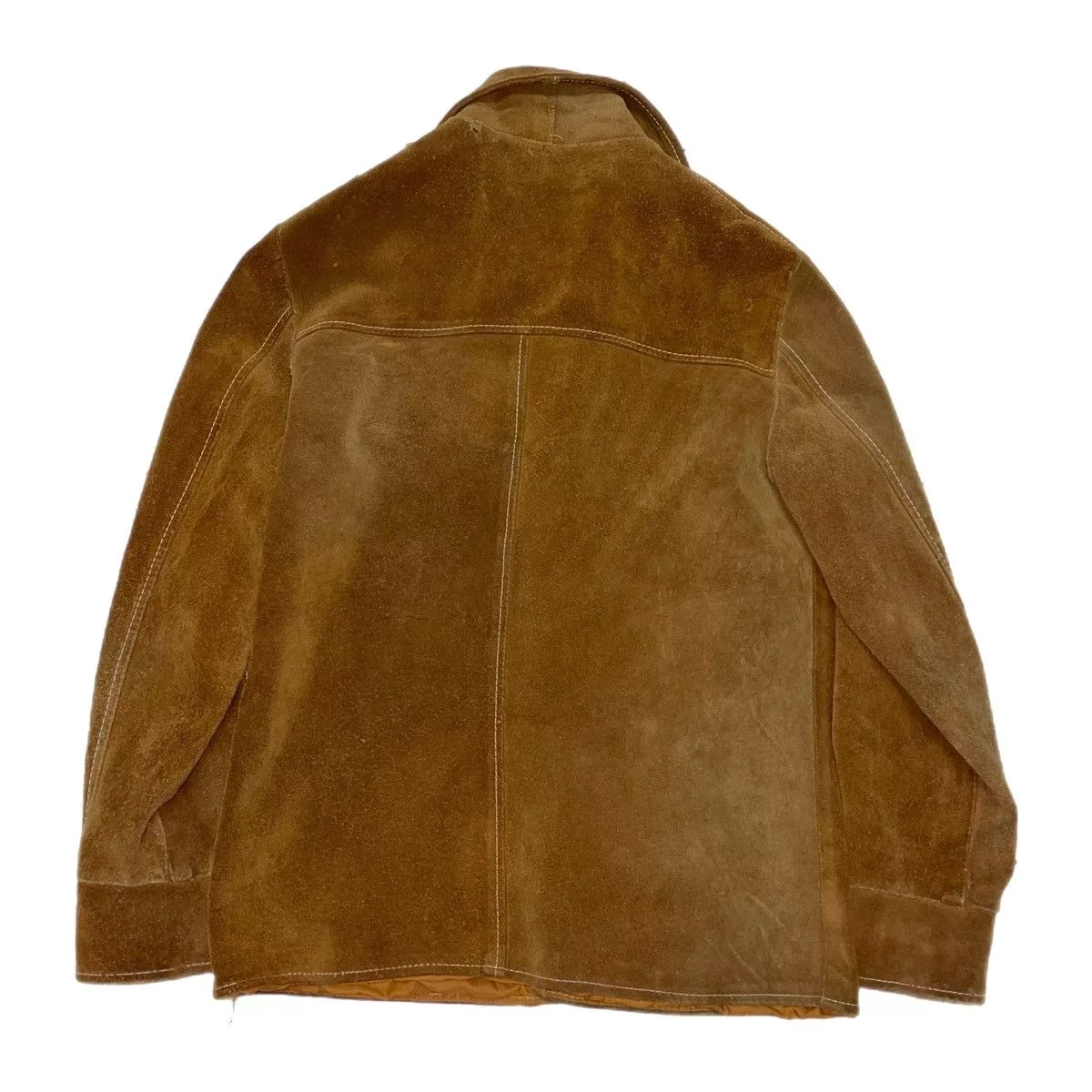 Other Leather Jackets Other Vintage Suede Snap Button Jacket/ Overshirt Gold