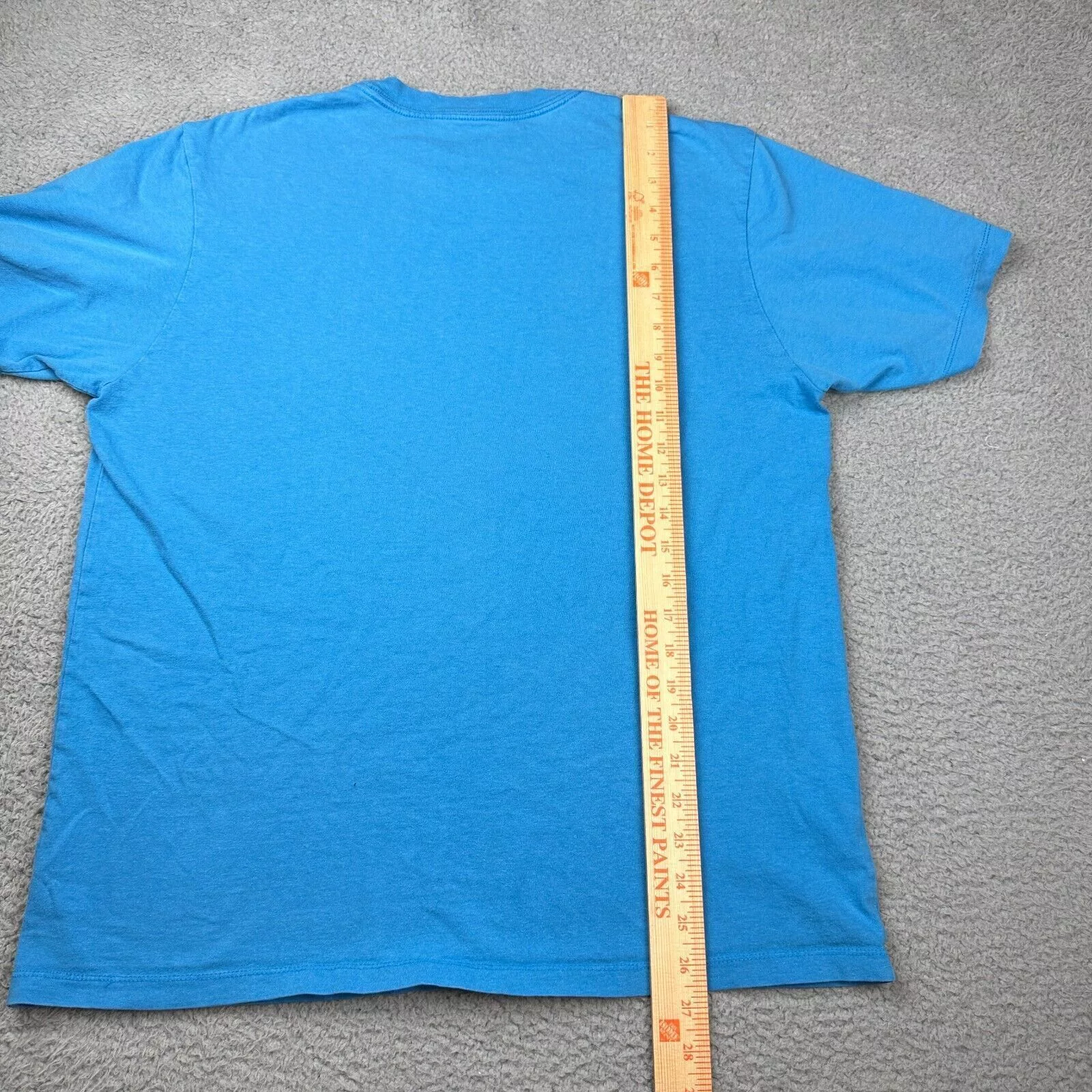 RVCA Short Sleeve T Shirts RVCA Special Edition Front Logo Graphics Pullover T-shirt Blue