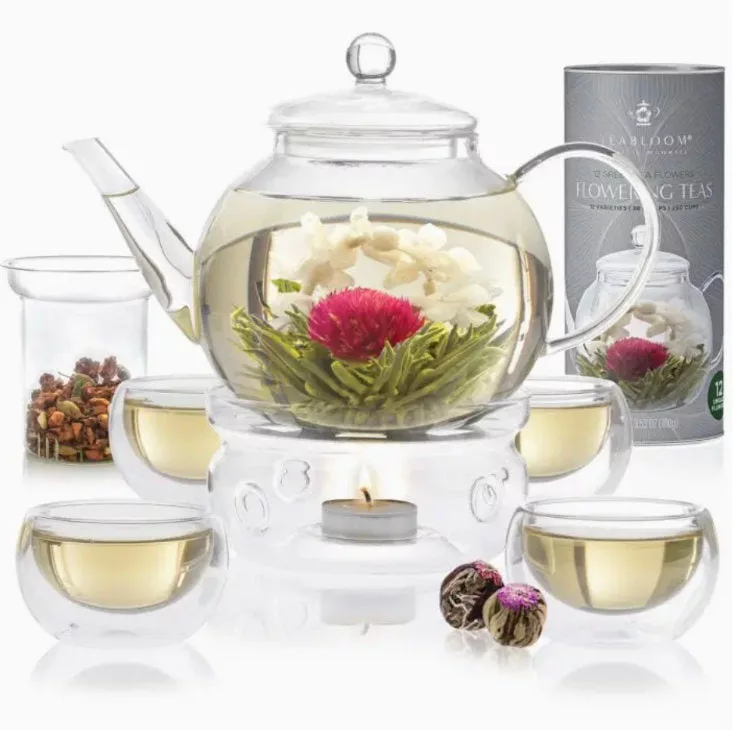 Teabloom Flowering Tea - 12 Unique Varieties