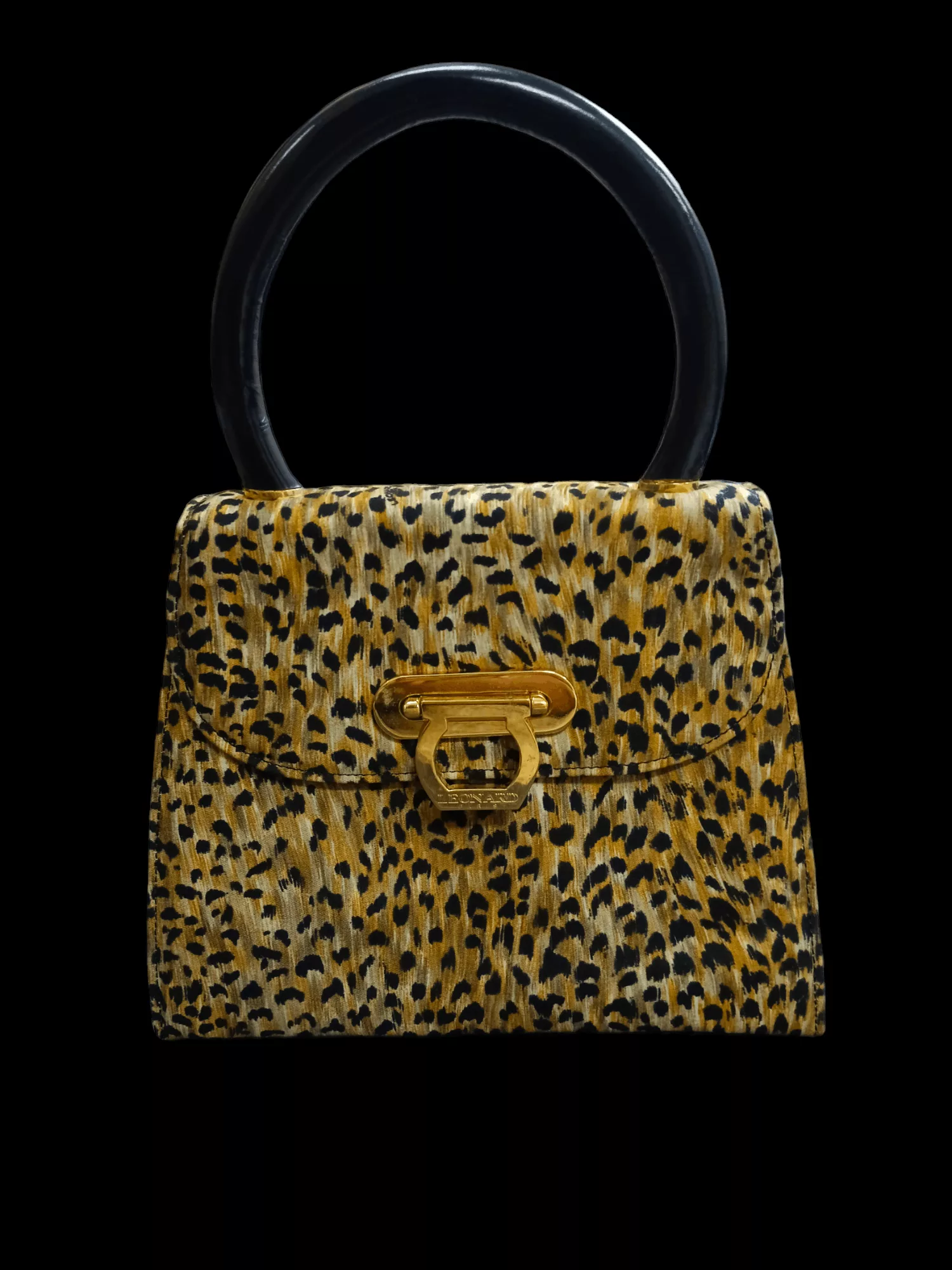 Leonard Paris Handle Bags LEONARD PARIS LEOPARD HANDCARRY Multi