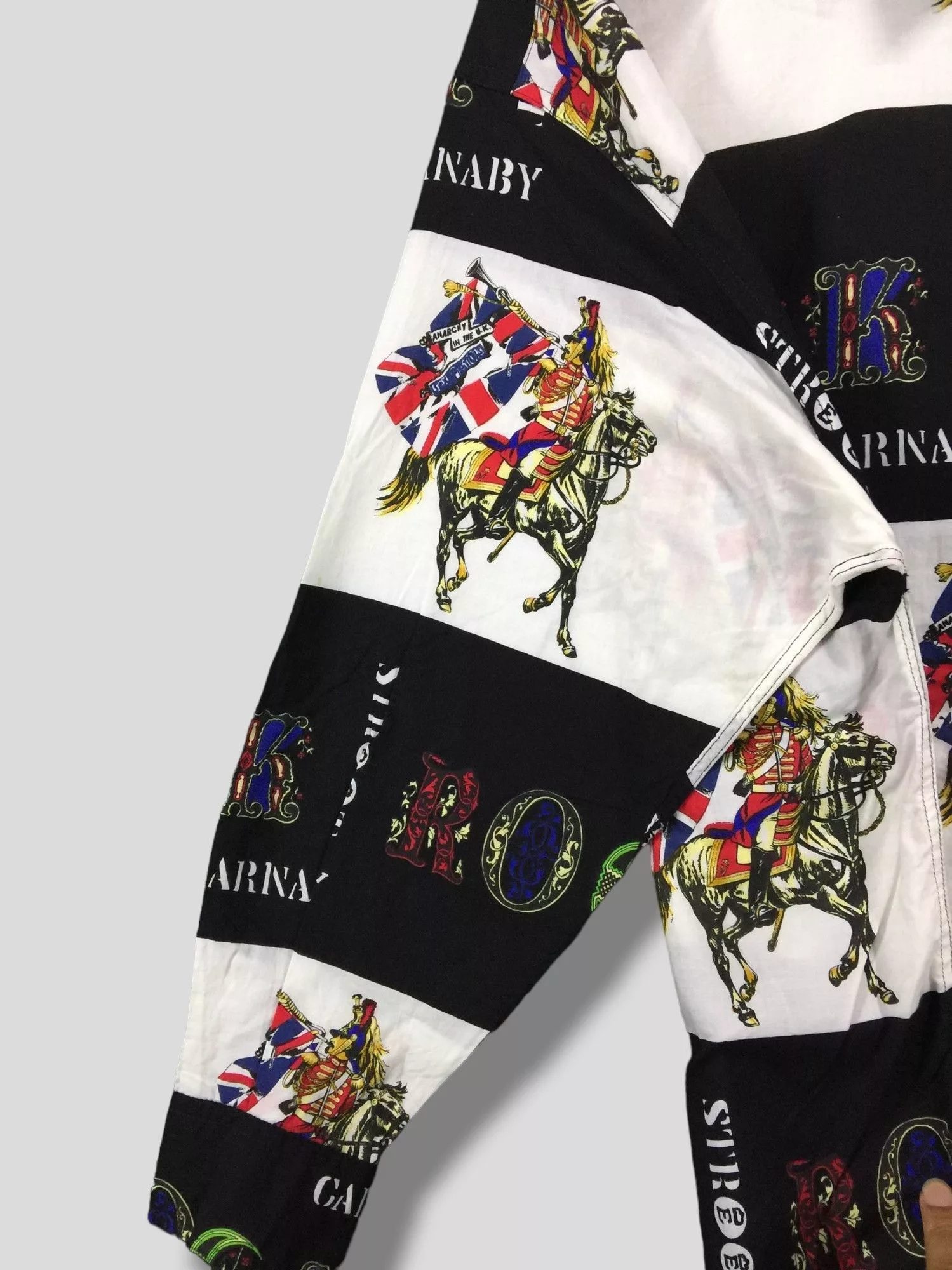 Designer Shirts Button Ups Designer × Versace × Versace Jeans Couture Vintage Versace jeans couture carnaby street button up shirt Gray