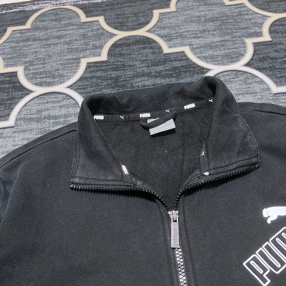 Puma Sweaters Knitwear PUMA SIDETAPED JACKET Black