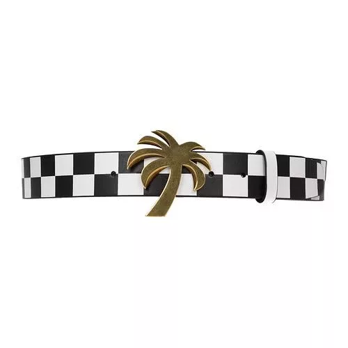 Palm Angels Belts Palm Angels ob1o1e0424 Size: 95 Regular Belts in Black / White