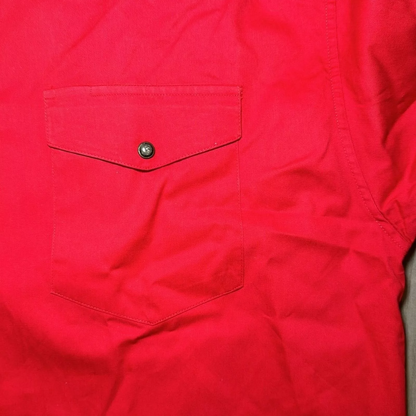 Panhandle Slim Shirts Button Ups Panhandle Slim Western Long Sleeve Pearl Snap Button - XL Red