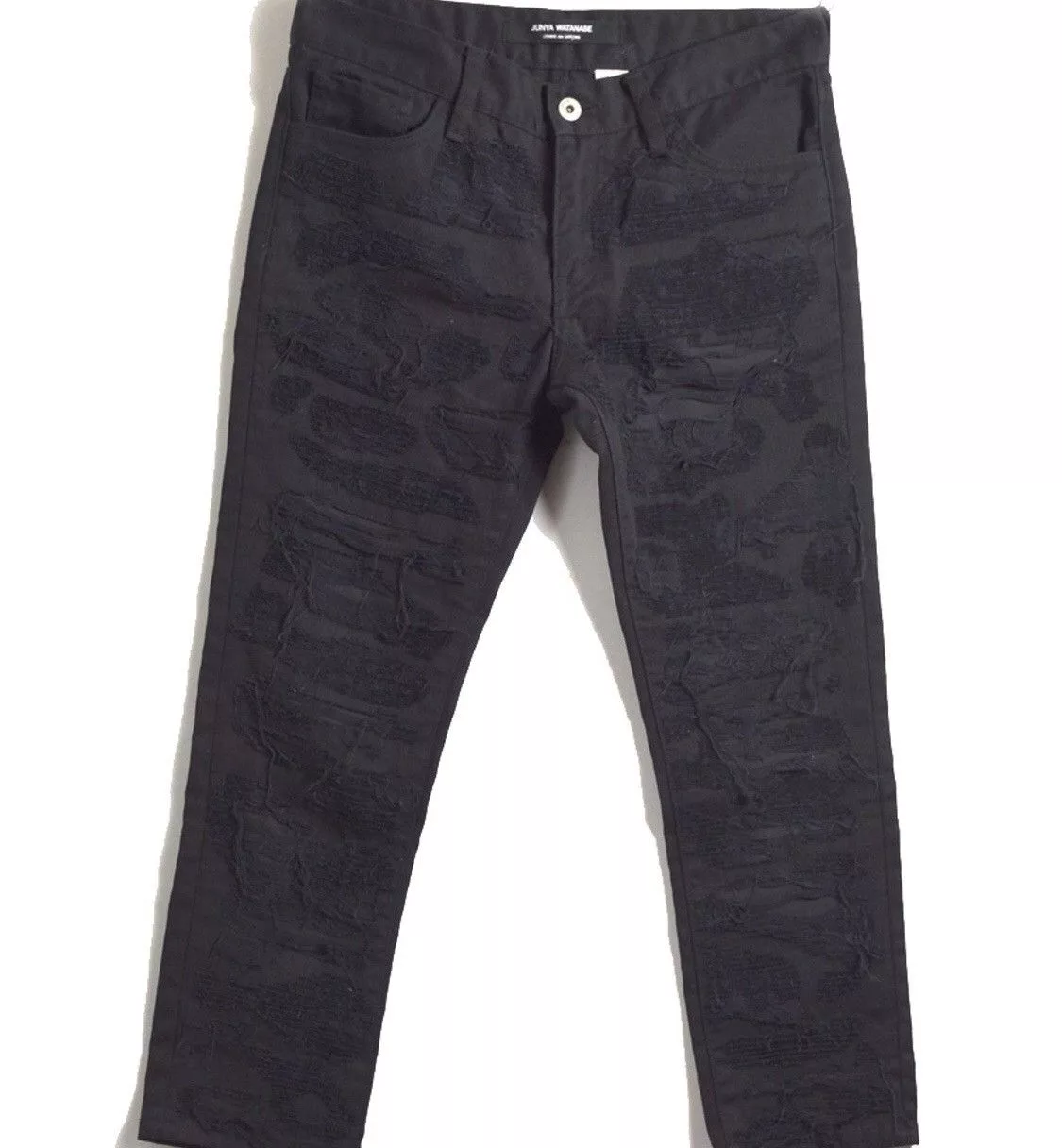 Comme des Garcons Denim Comme des Garcons × Junya Watanabe Junya Watanabe Comme Des Garçons AD2011 Distresed Denim Black
