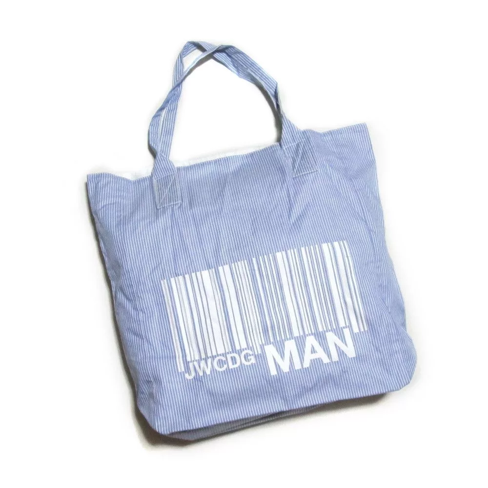 Comme des Garcons Bags Luggage Comme des Garcons Bag Logo Barcode Tote Blue