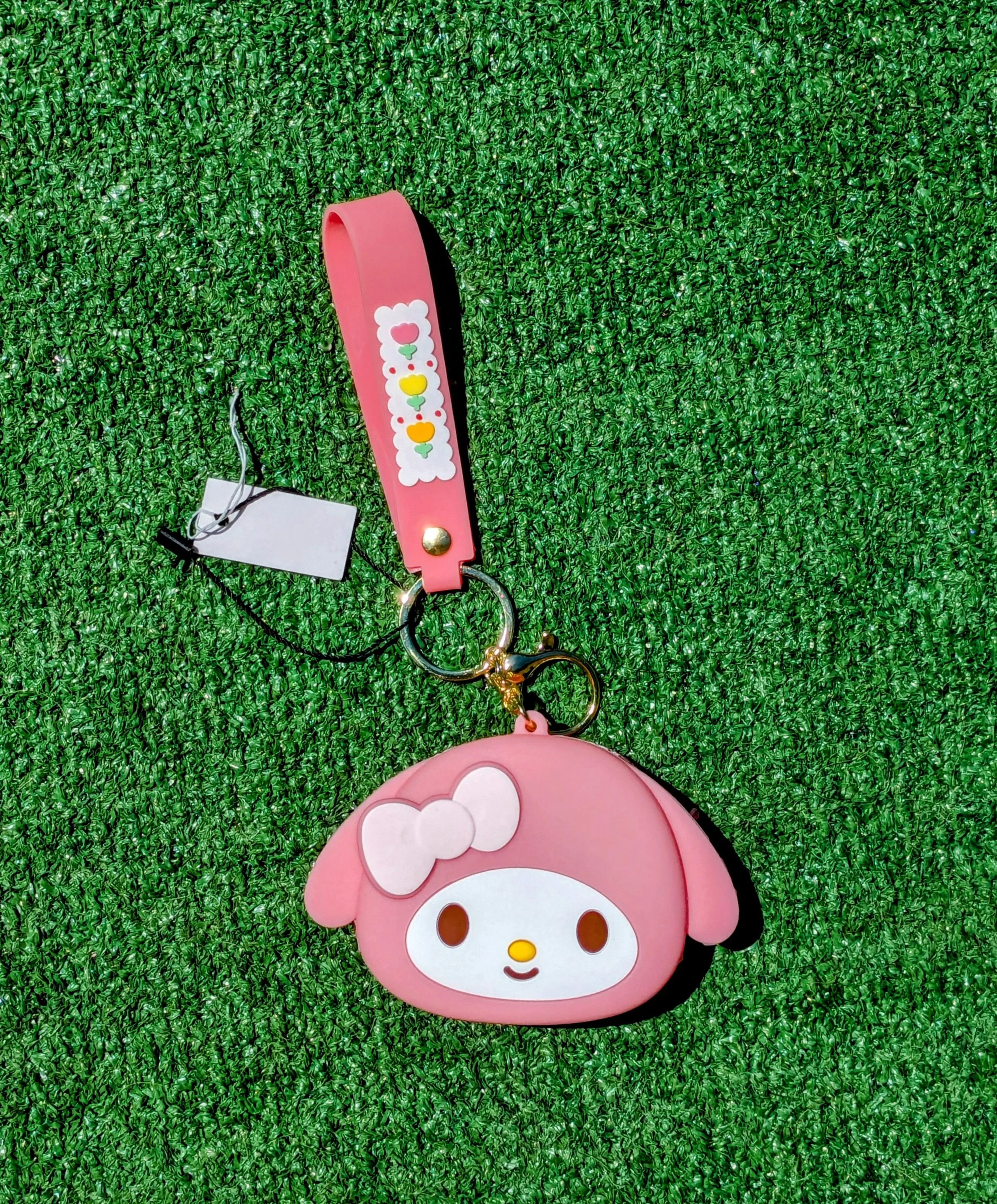 Designer Mini Bags Designer Sanrio My Melody Kawaii Key Ring Wristlet Zipper Coin Purse Multi