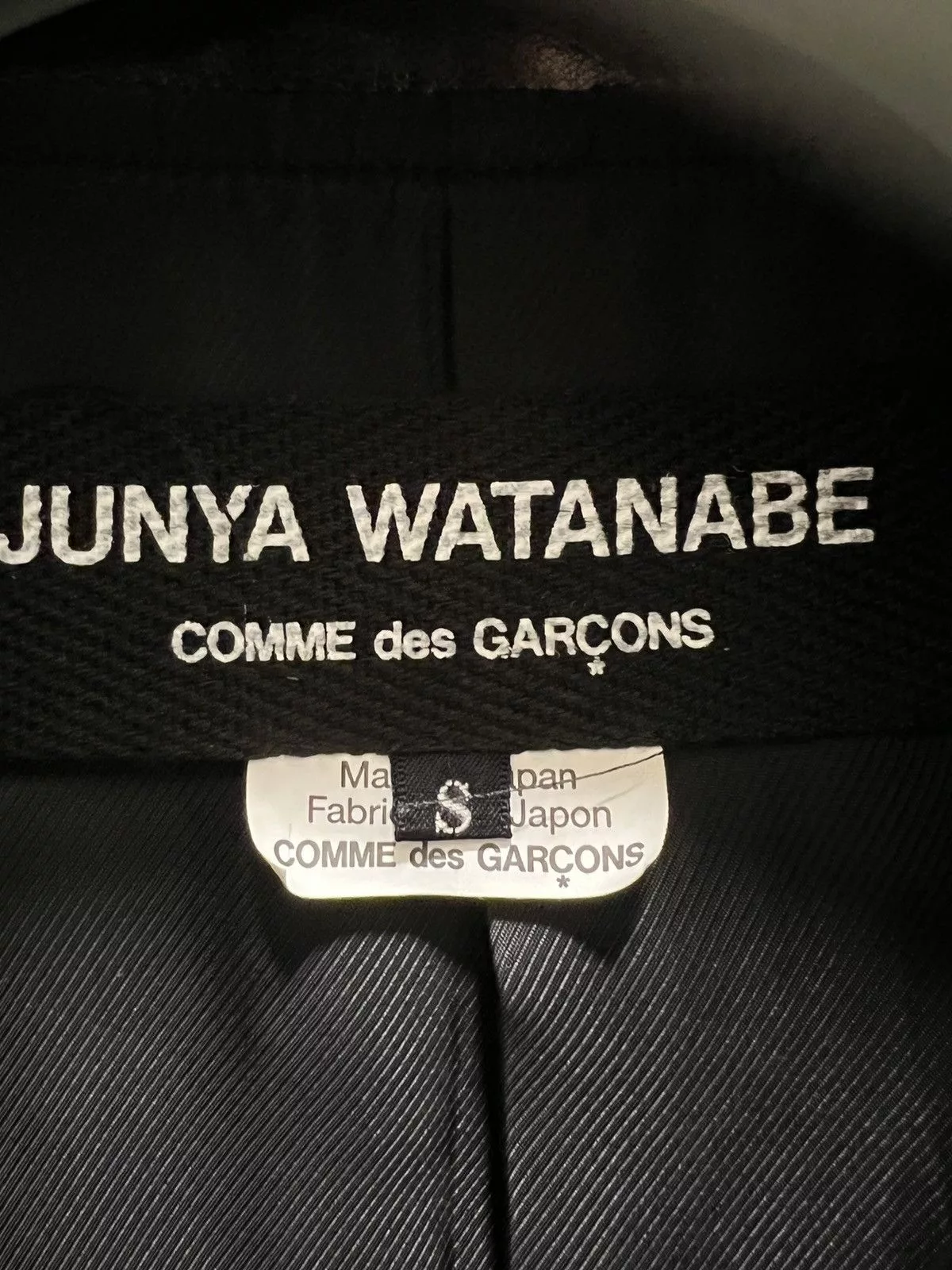 Comme des Garcons Leather Jackets Comme des Garcons × Junya Watanabe Junya Watanabe AD14 Runway Leather Jacket Black