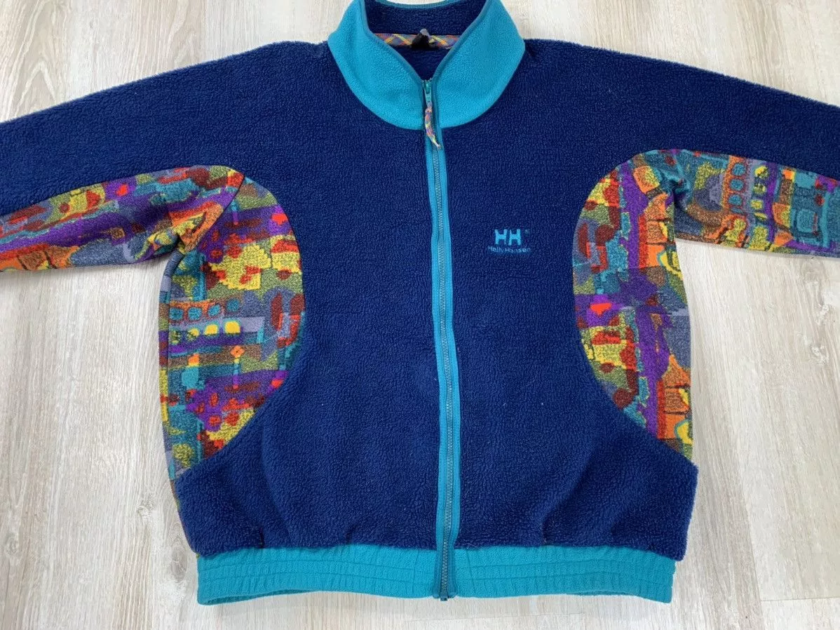 Helly Hansen Light Jackets Helly Hansen × Vintage Mens vintage fleece jacket Helly Hansen Size L Multi Streetwear