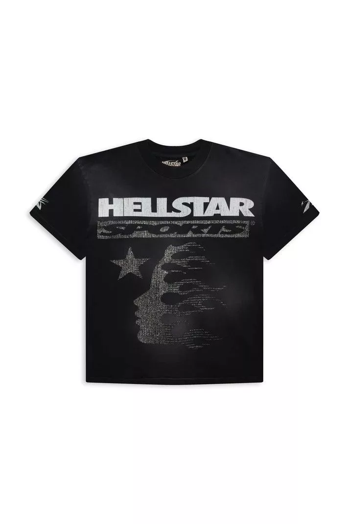HELLSTAR Short Sleeve T Shirts Hellstar Family Glitter T-Shirt Black