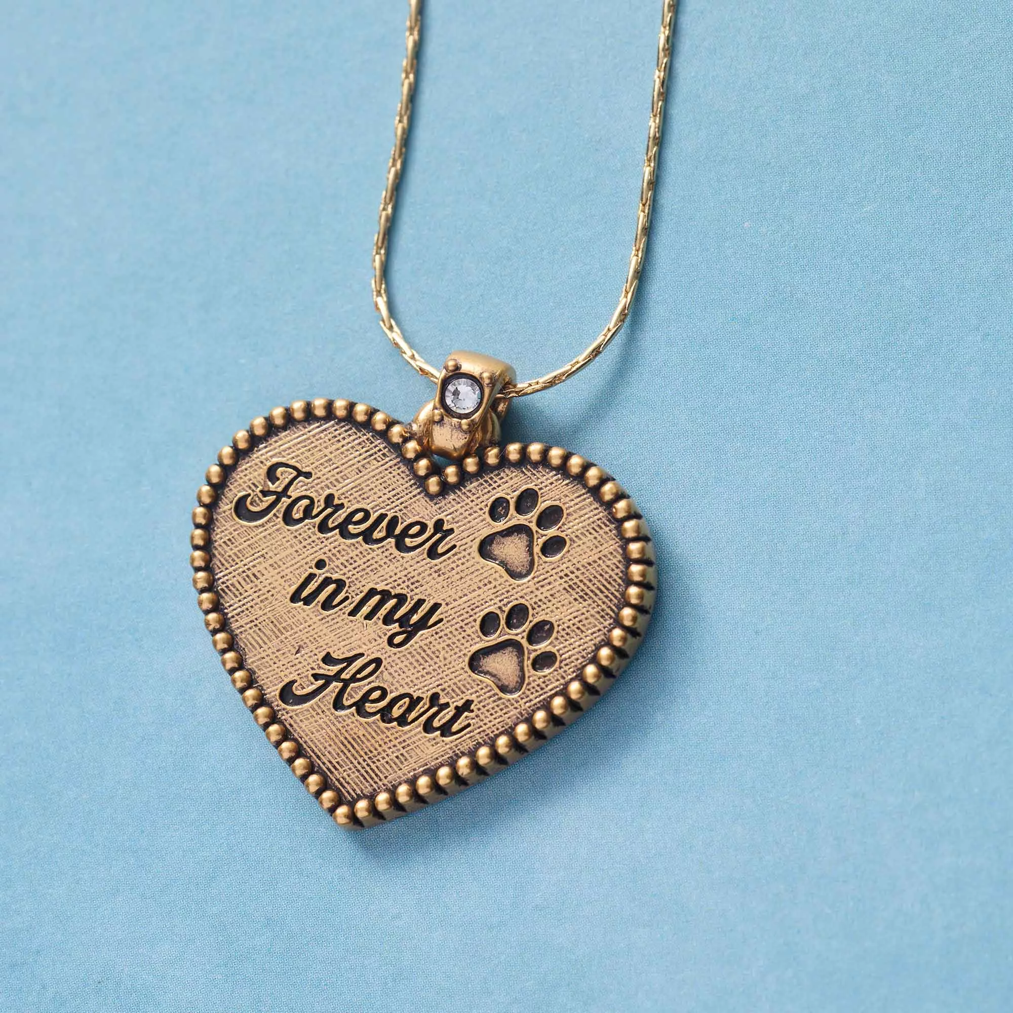 Forever in My Heart Paw Expandable Necklace