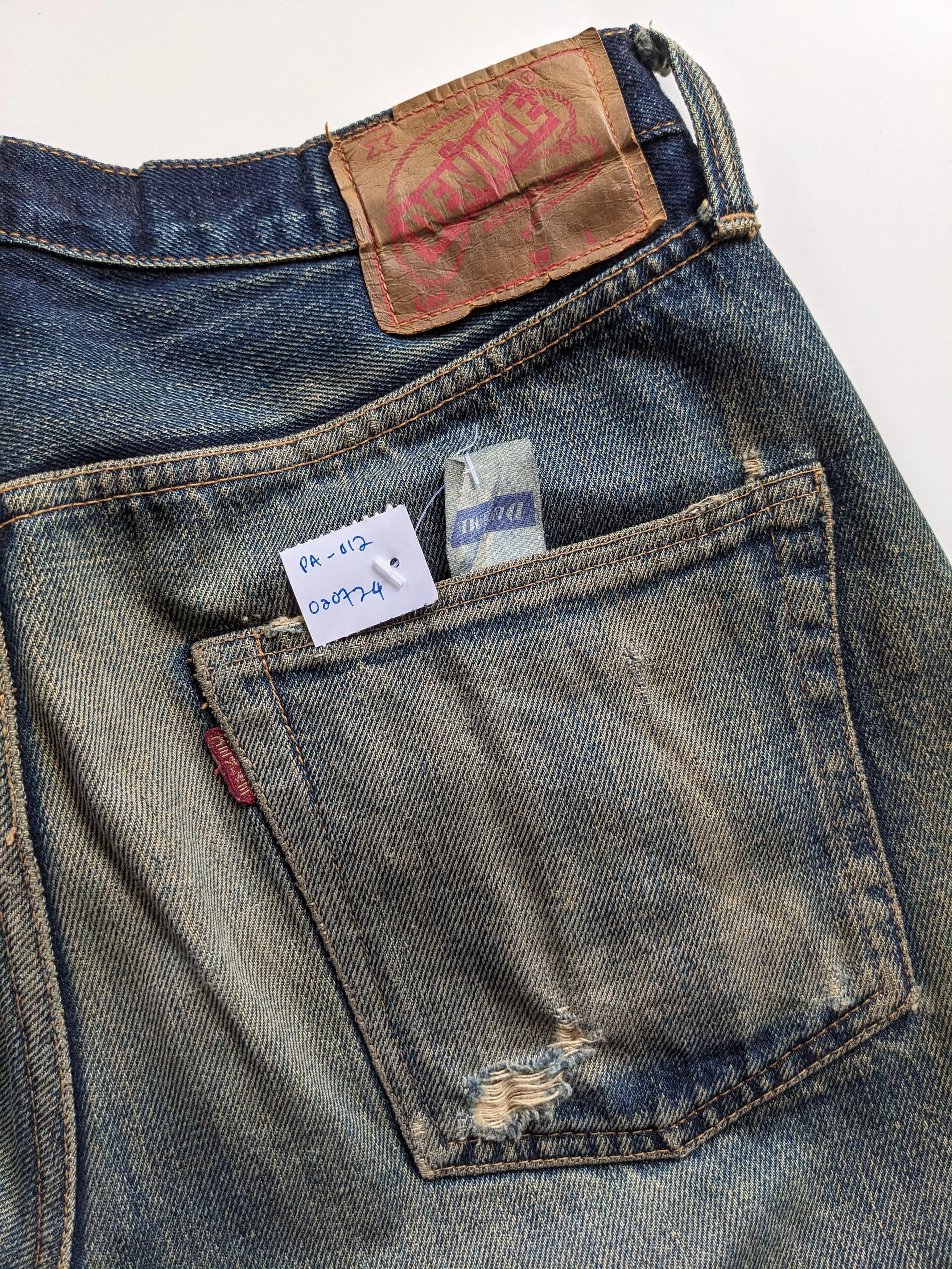 Denime Denim Vintage DENIME distressed rusty selvedge Multi