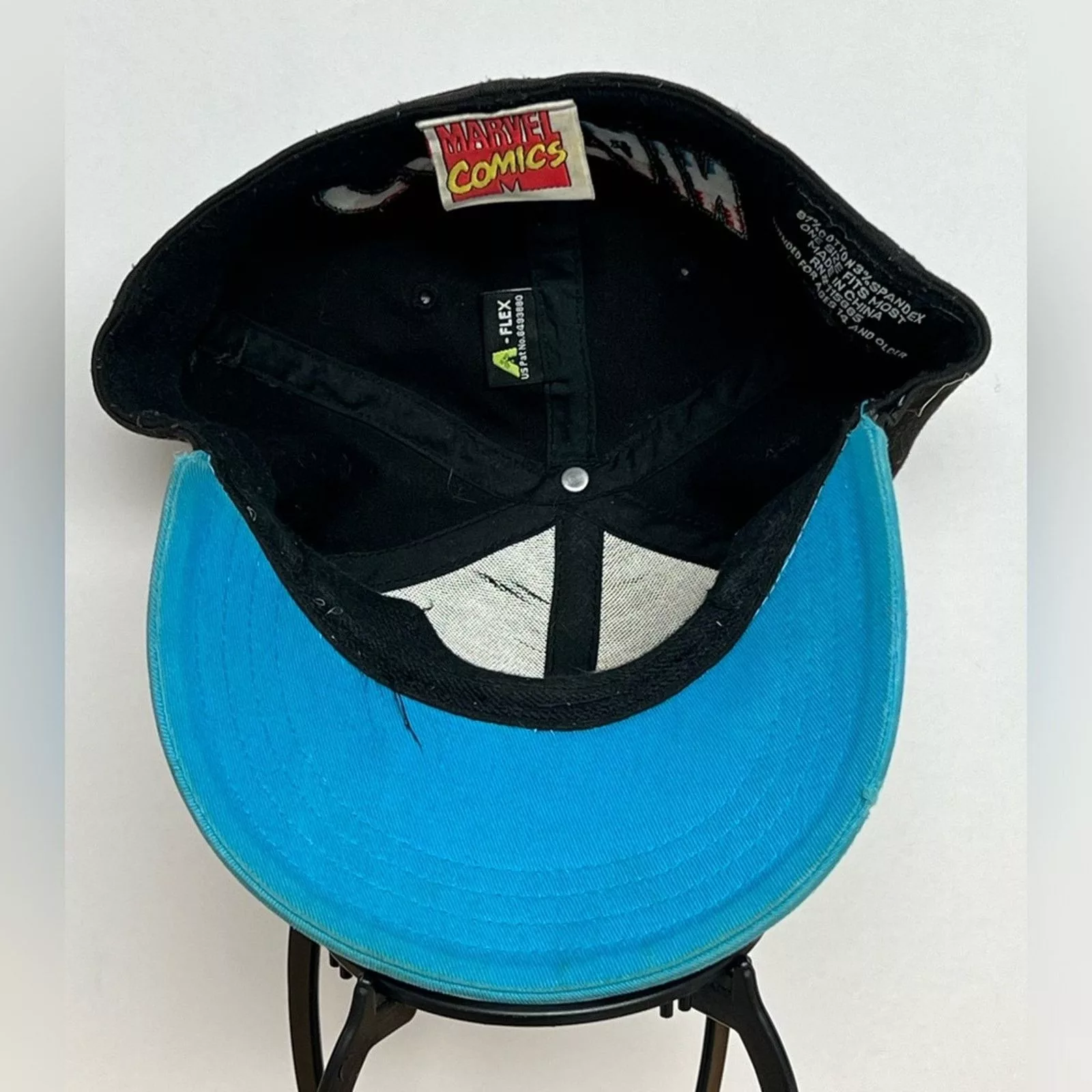 Marvel Comics Hats Vintage Captain America Marvel Comics Fitted Baseball Hat Black