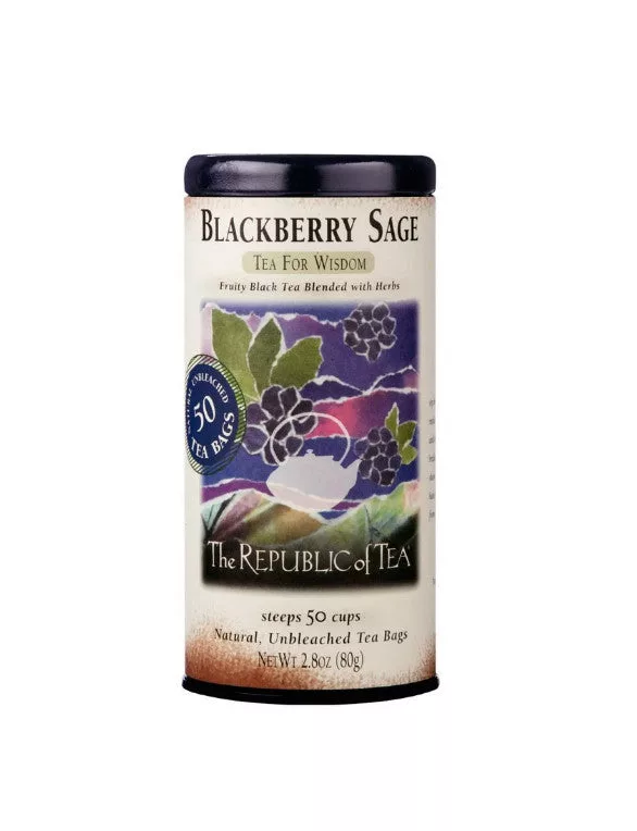 Blackberry Sage Black Tea Bags 50