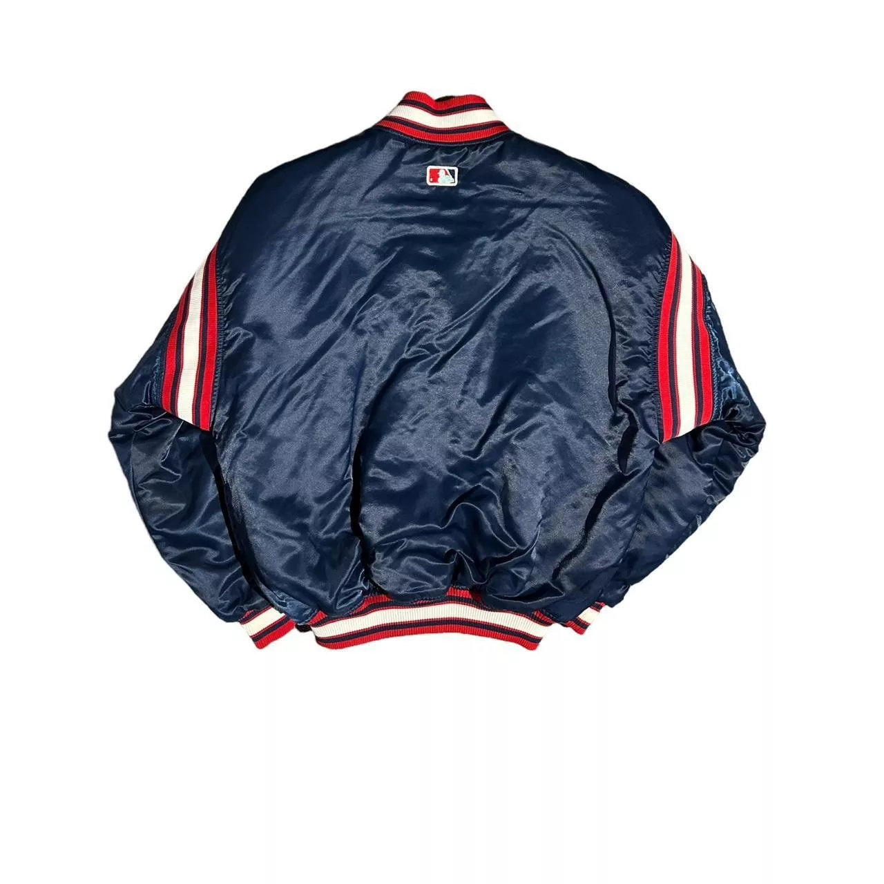 Starter Bombers 90s Starter Cleveland Indians Diamond Collection Jacket Blue