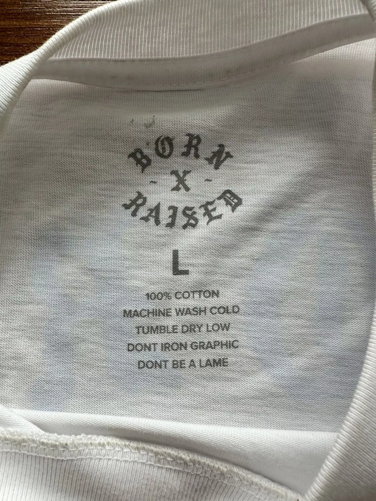 Born X Raised Short Sleeve T Shirts Born X Raised Rocker Tee White