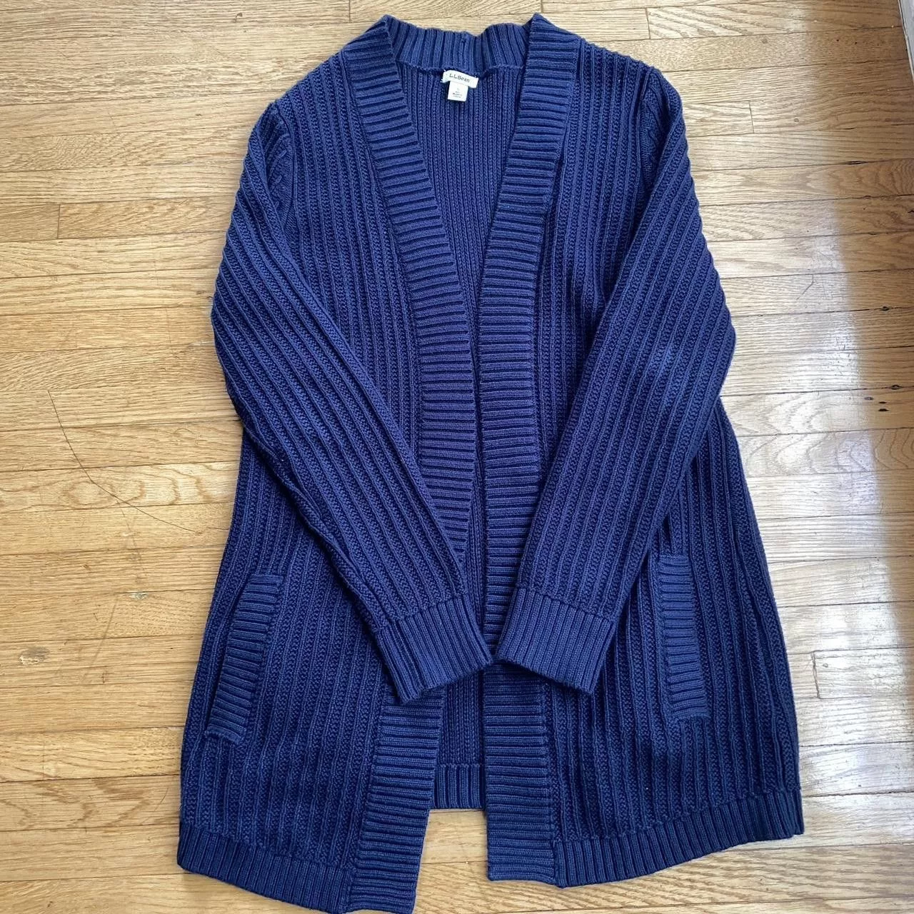 L.L. Bean Sweaters L.L. Bean L.L Bean open sweater Blue
