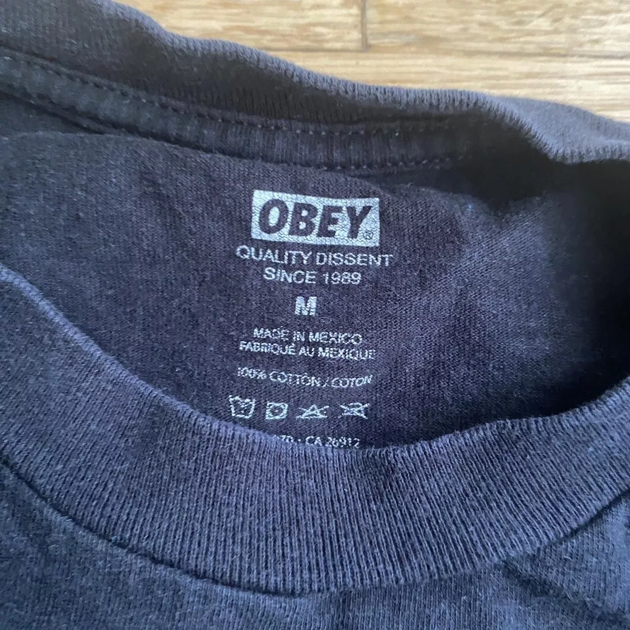 Obey Short Sleeve T Shirts Obey Flower Tee Black