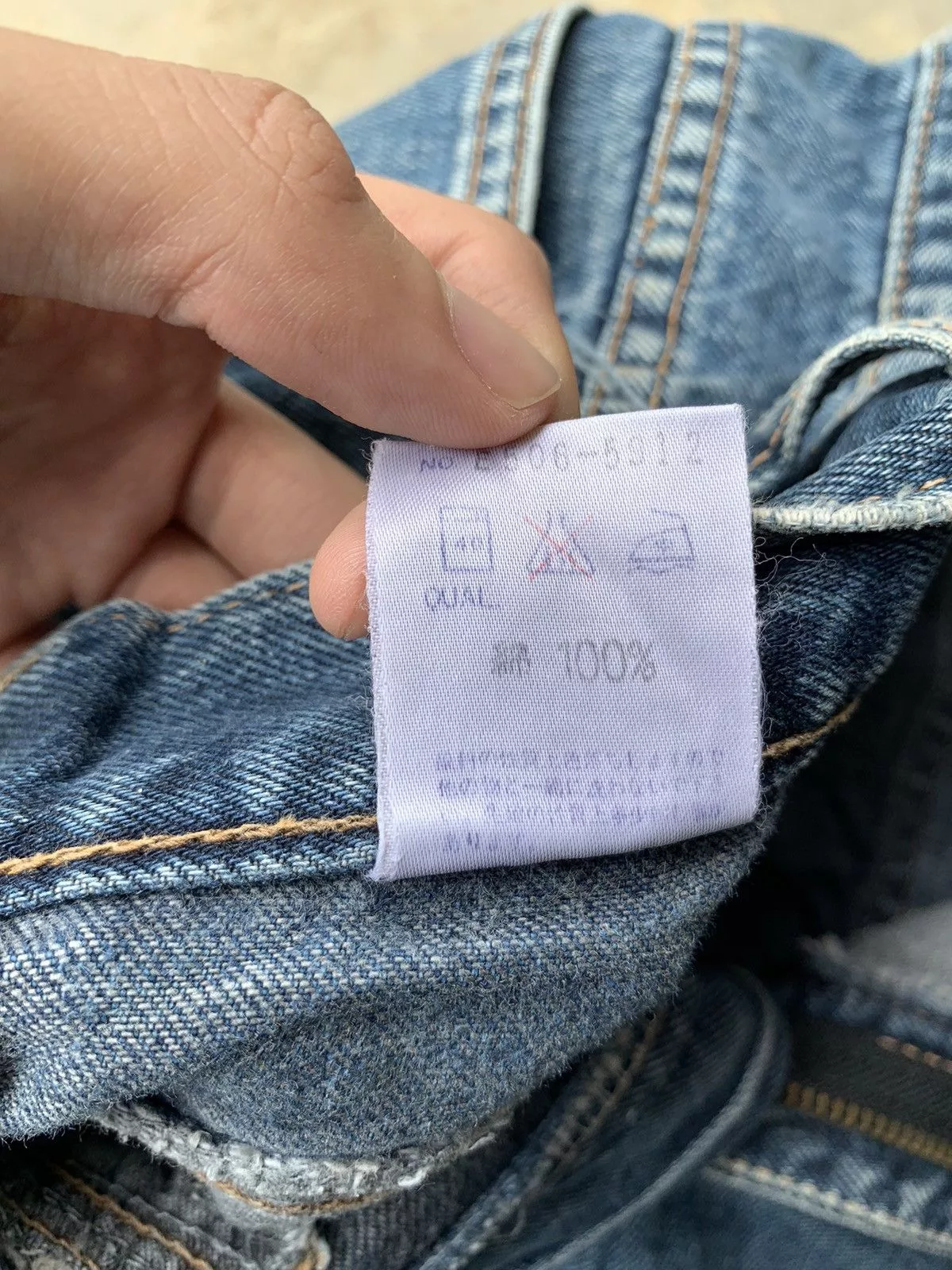 Edwin Denim Edwin × Vintage VINTAGE EDWIN DISTRESSED DENIM Blue