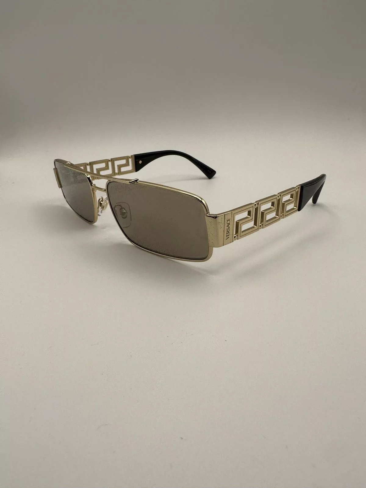Versace Sunglasses Versace Monogram Statement Sunglasses Gold