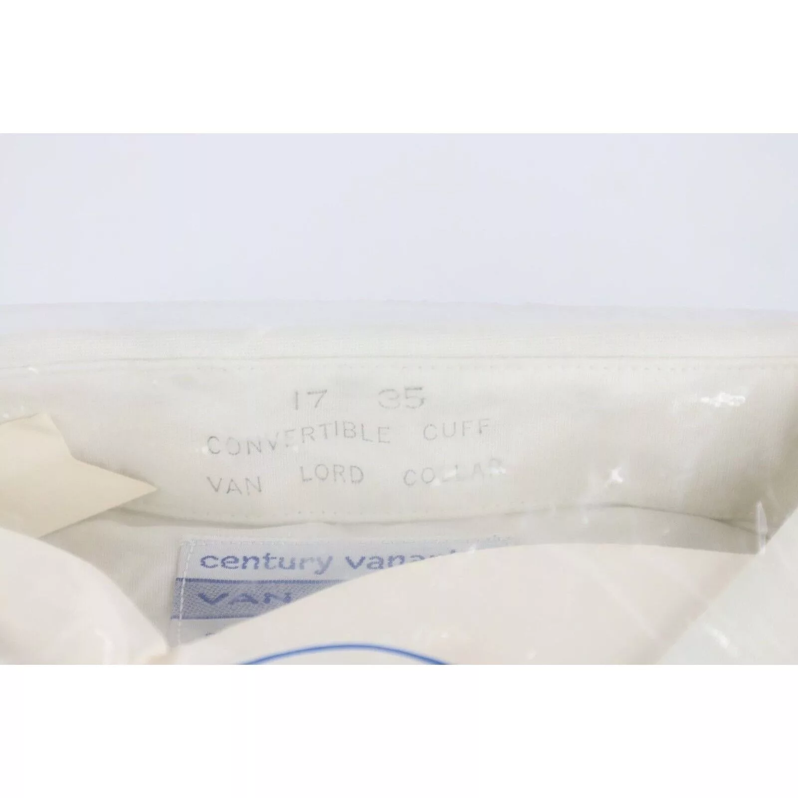 Vintage Shirts Button Ups Deadstock Vintage 60s 70s Collared Long Sleeve Button Shirt White Streetwear